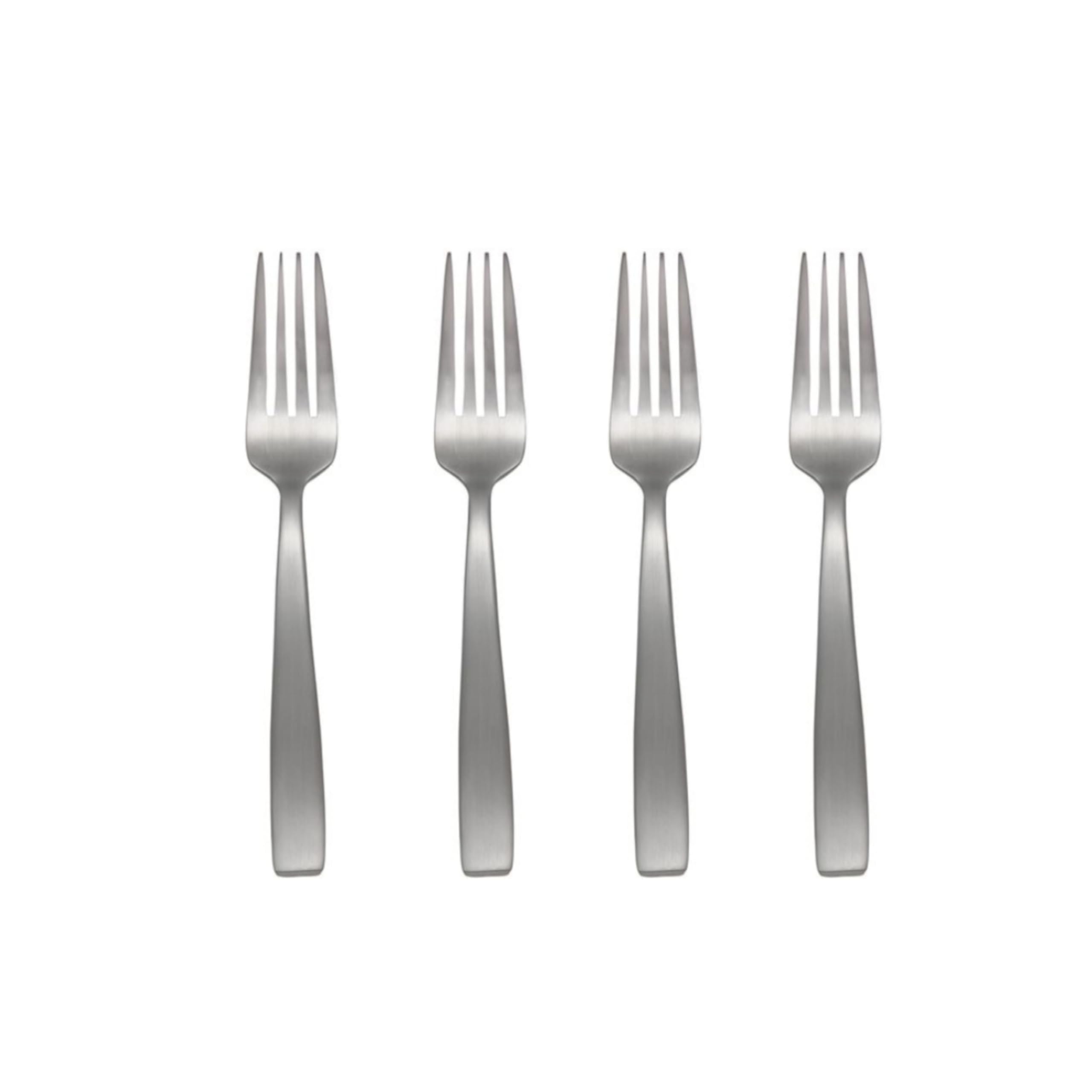 Oneida Everdine Everyday Flatware Dinner Forks, Set Of 4, 18/0 Stainless Steel, Silverware Set