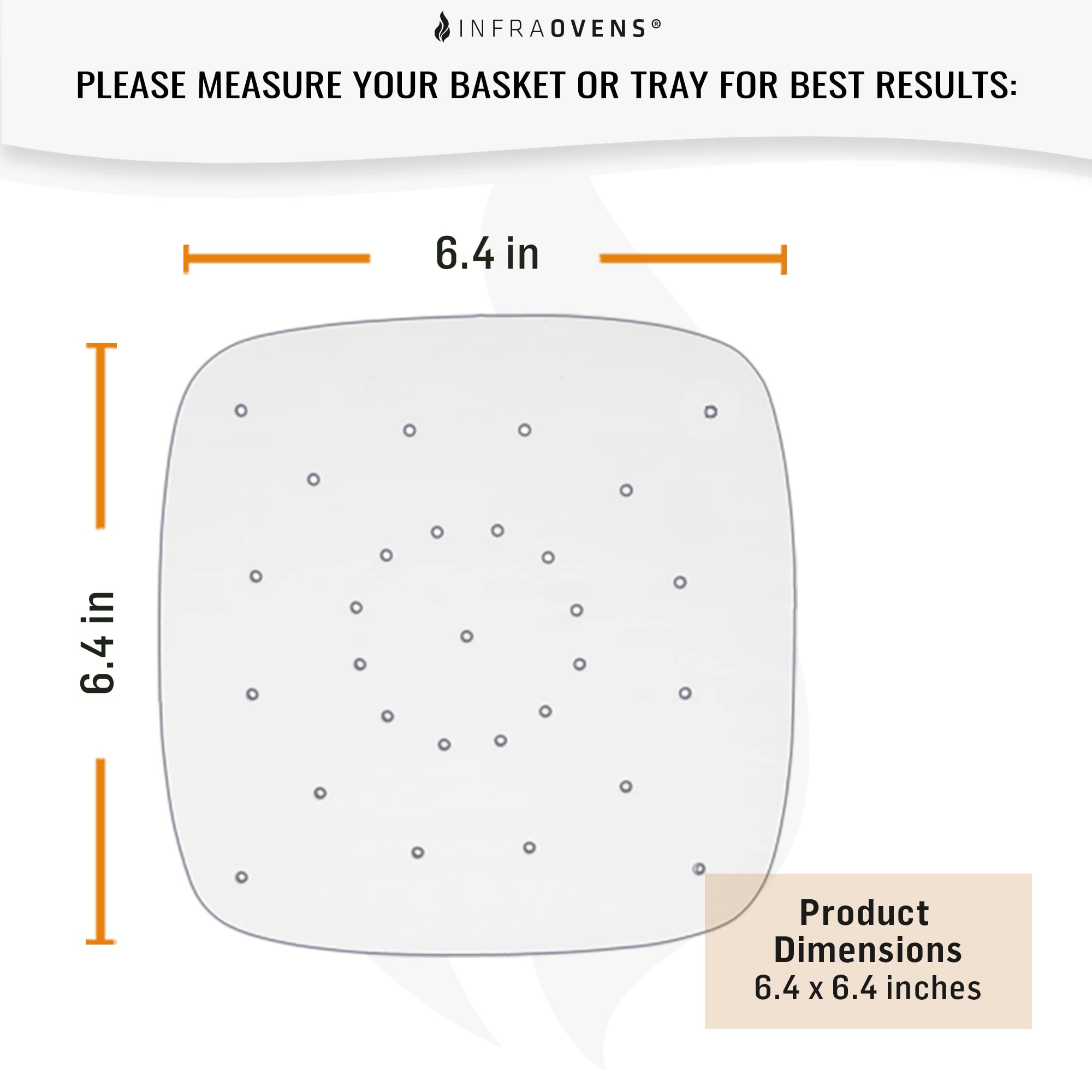 Air Fryer Parchment Paper Sheets Compatible With Ninja, Cosori, Instant Pot, Gowise, Chefman, Dreo, Gourmia, Cuisinart | Perfora