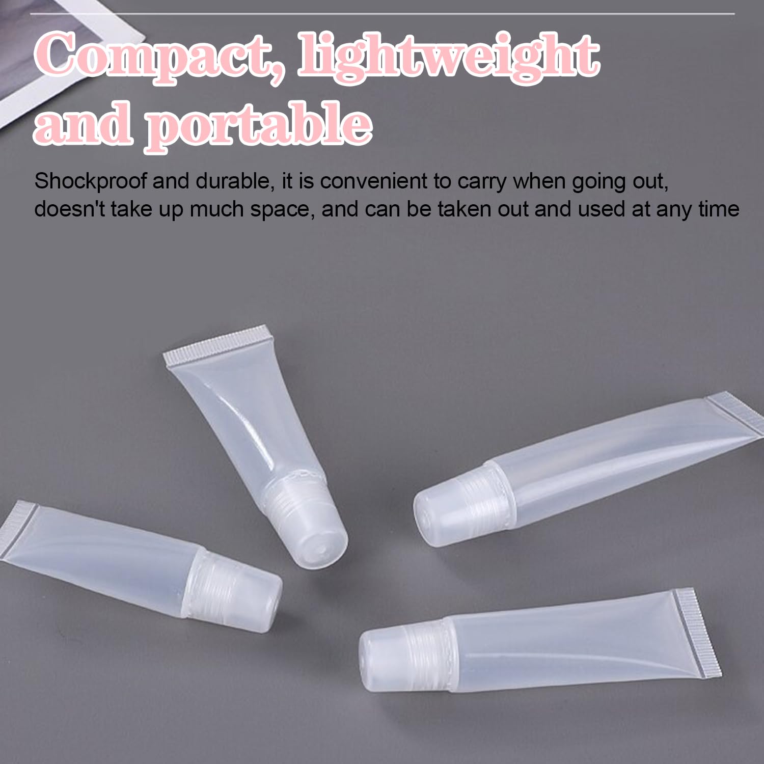 Empty Lip Gloss Tubes Empty 15Ml Clear Lip Balm Containers Empty Lip Balm Tubes Refillable Mini Lip Gloss Containers Empty Lip G