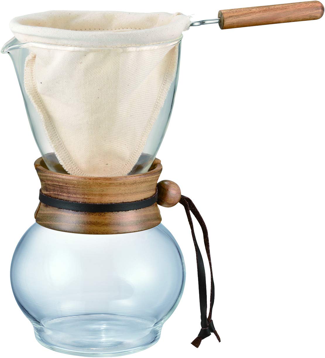 Hario Woodneck Drip Pot, 480Ml, Acacia Wood