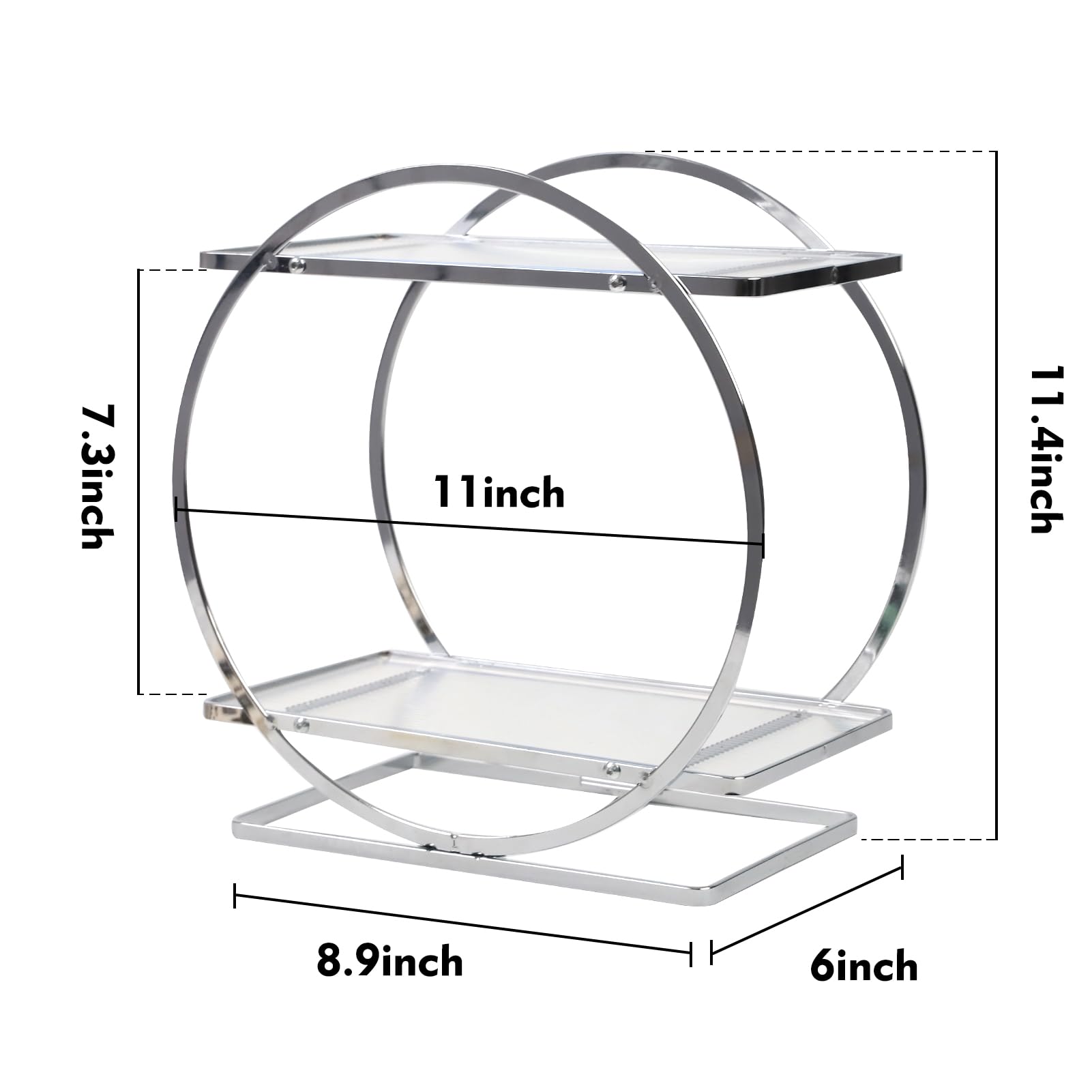 Ygjt Bathroom Counter Organizer, 2 Tier Perfume Organizer For Dresser, Makeup Organizer Countertop For Vanity, Skincare Organize