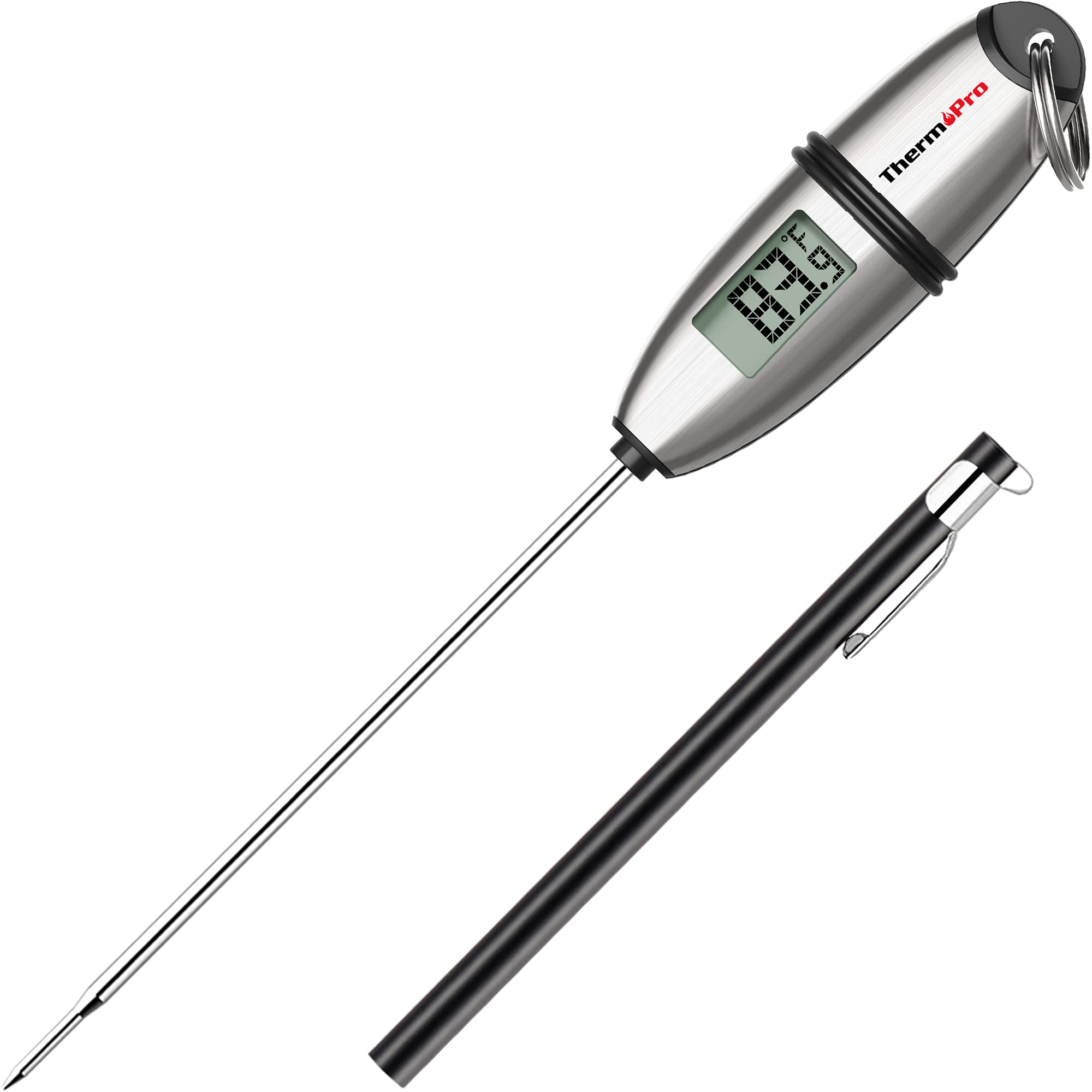Thermopro Tp-02S Instant Read Meat Thermometer Digital Cooking Food Thermometer With Super Long Probe For Grill Candy Kitchen Bb