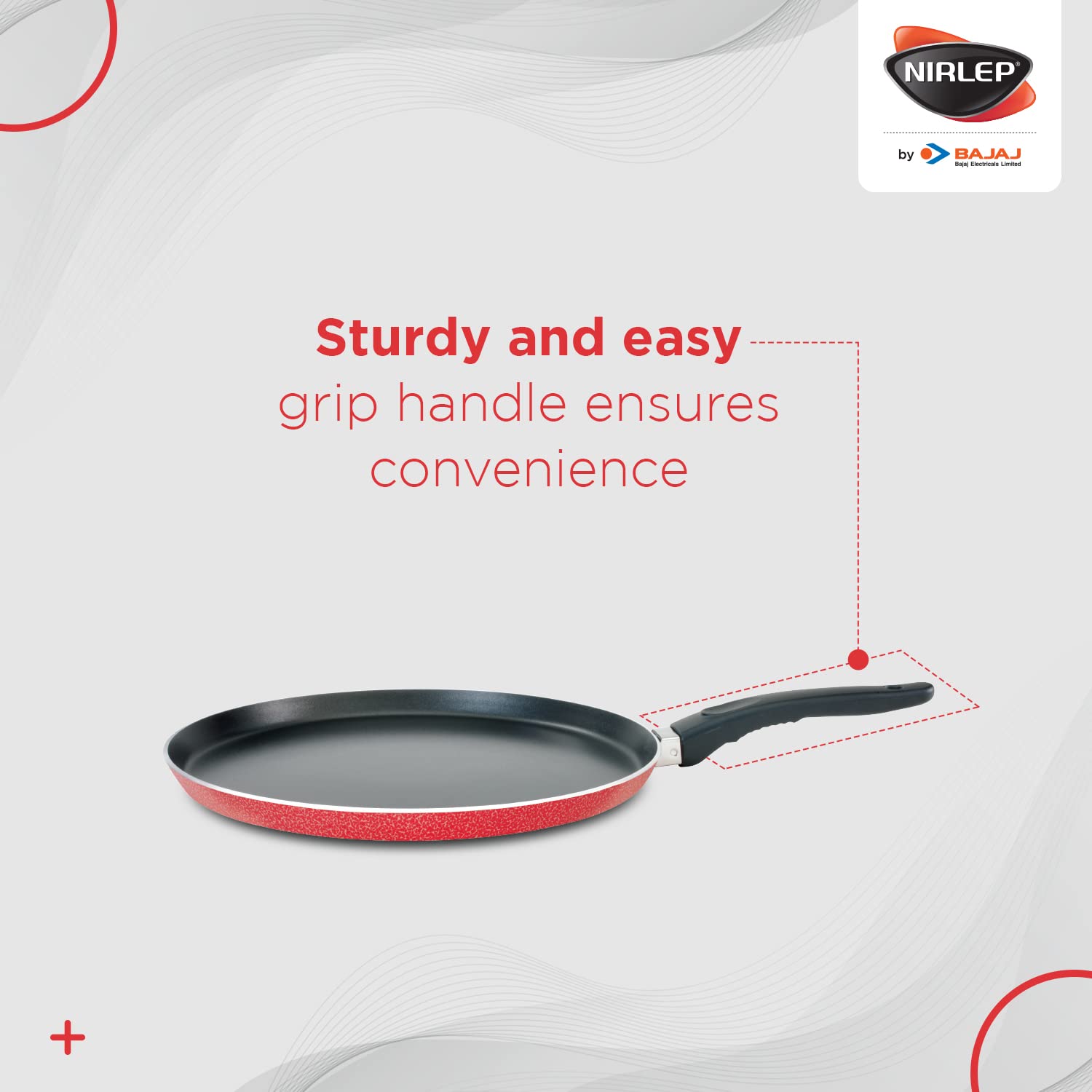 Nirlep Sakhi Flat Tawa, 260 Mm / Model-Sft 26 (Aluminum)