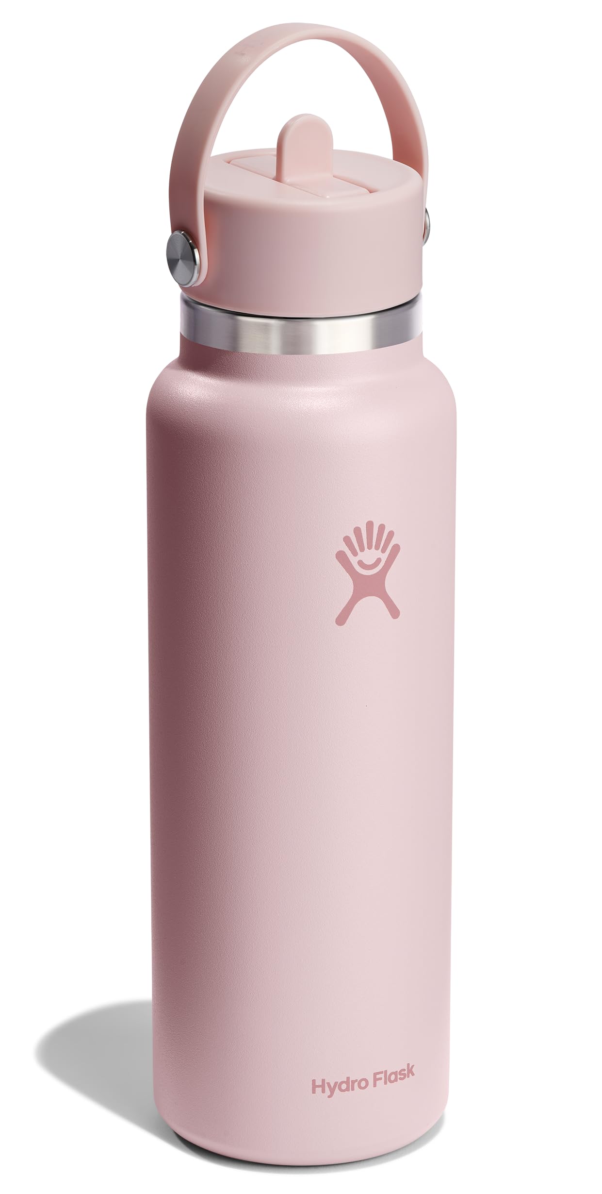 Hydro Flask Water Bottle - Insulated Stainless Steel - Wide Straw Lid, Non Spill, Leakproof in 40 Oz Agave Green