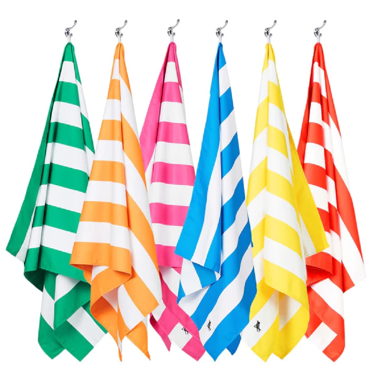 Dock & Bay Quick Drying Towel - For Sports & Gym - Compact, Lightweight - 100% Recycled - Includes Bag - Cabana - Set Of 6, Larg