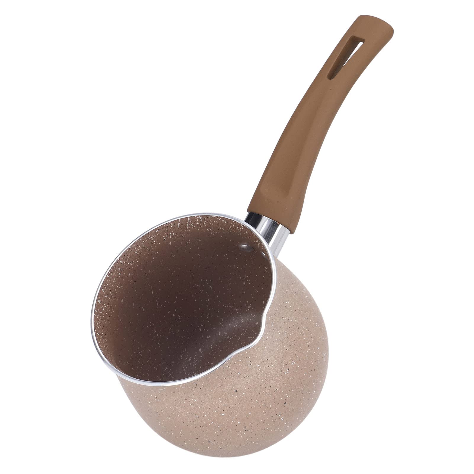 Aluminium Alloy Nonstick Milk Pan, Single Handle Anti-Scalding Sauce Pan Sauce Pot, Mini Saucepan Coffee Pot Egg Boiling Pot For