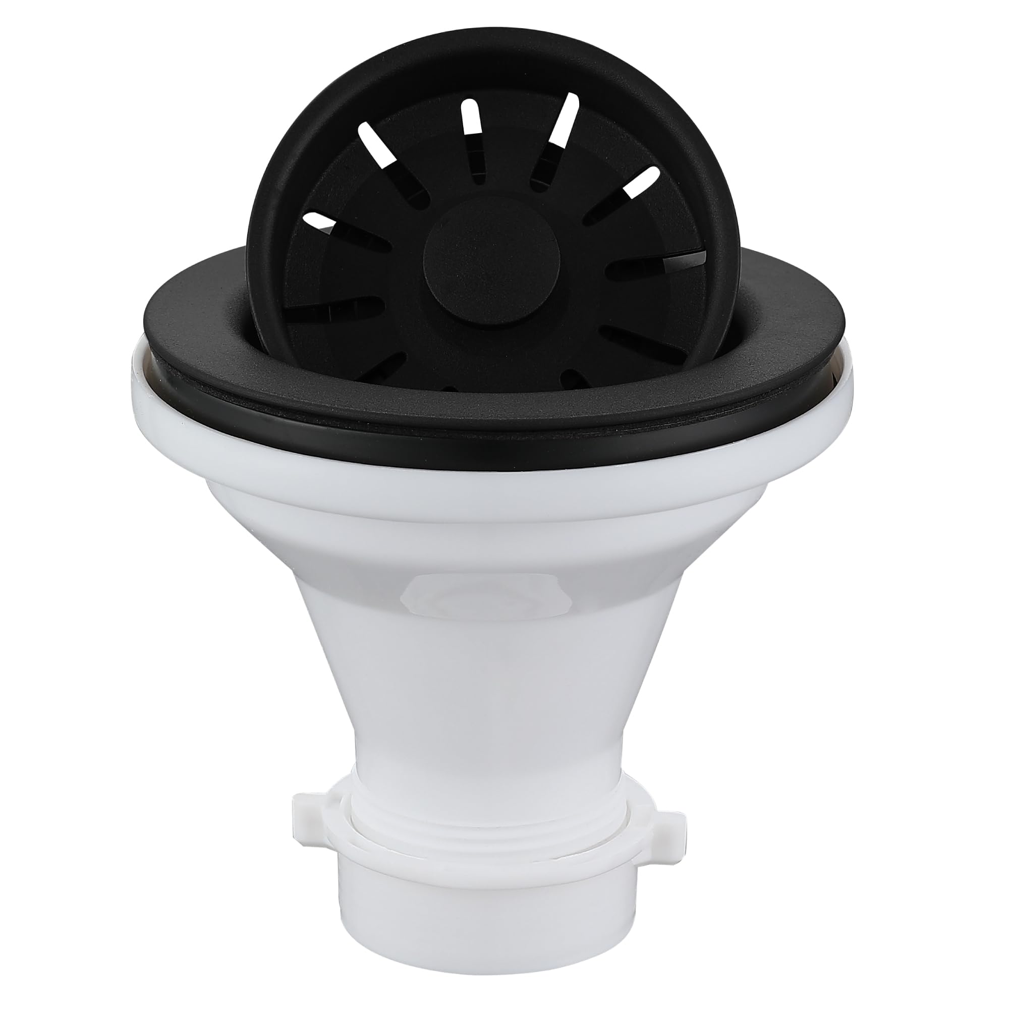 Karran QBSBL 31/2 in. Kitchen Sink Basket Strainer in Black