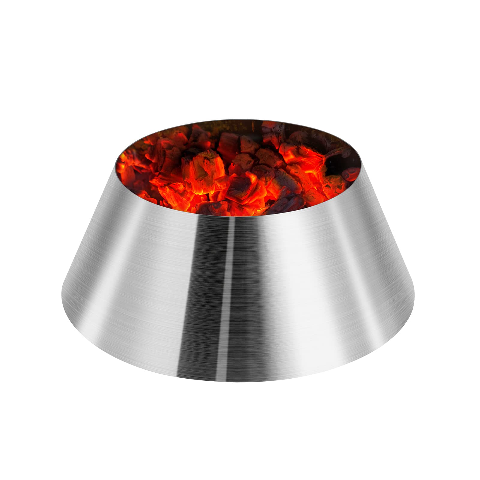 Qulimetal Bbq Whirlpool For Weber Kettle 22 26.75 Inches Wsm, Big Green Egg, Kamado Joe, Weber Smokey Mountain Charcoal Briquet
