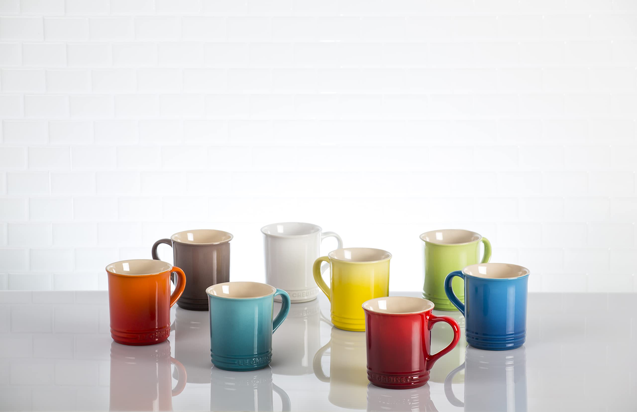 Le Creuset Stoneware Mug, 14 oz., Peche - Durable & Stylish Coffee Cup