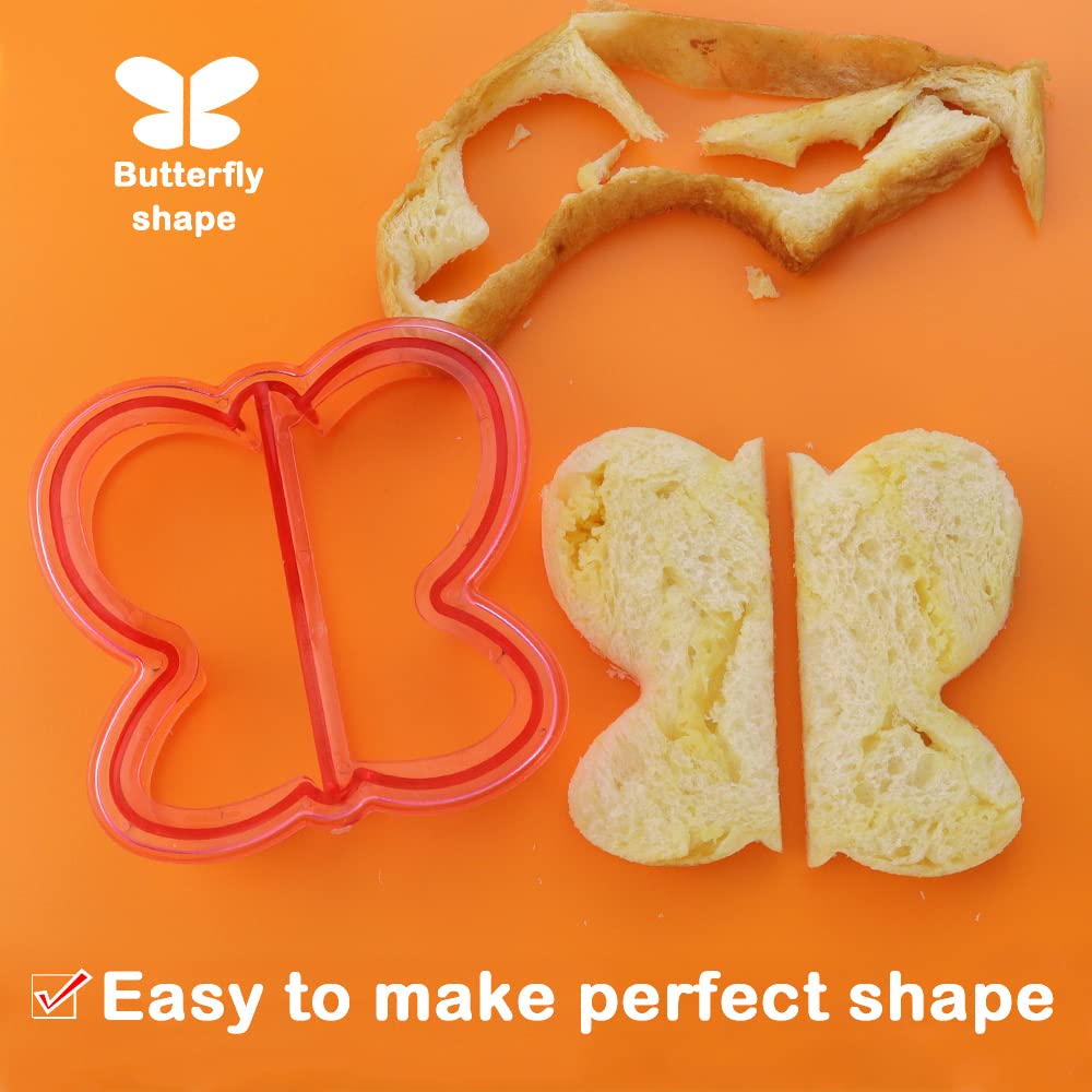 Hengke 3 Pcs Sandwich Mold Sandwich Cutter In Cute Color And Creative Shapes Sandwich Maker Crust Cutter For Kids Boys Girls Diy
