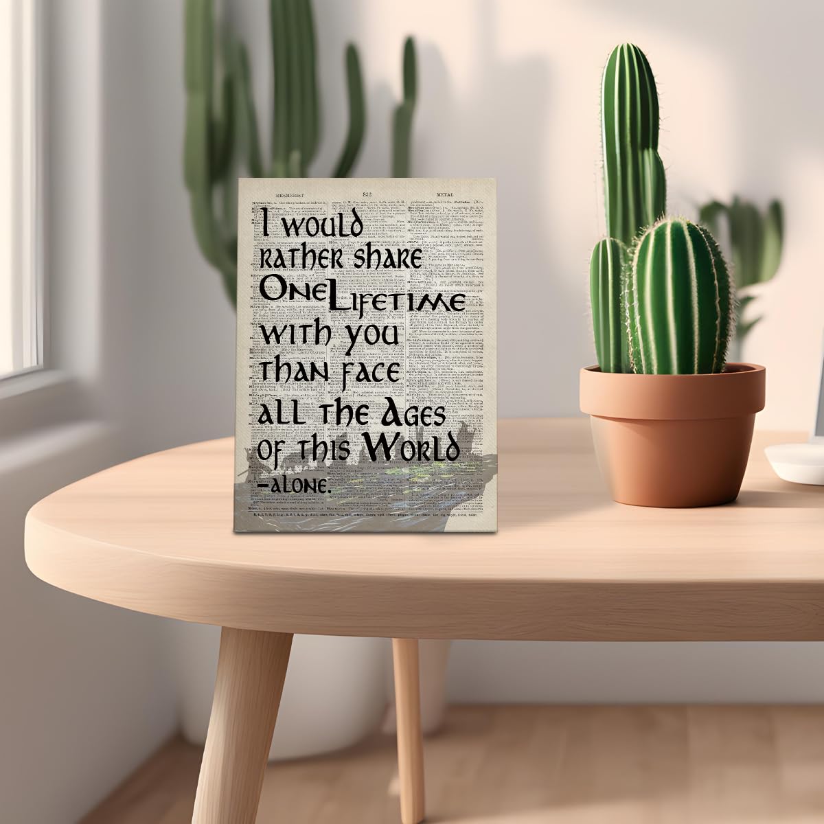 Lotr Gifts, Framed Lotr Poster, Gift For Lotr Decor, I Would Rather Share One Lifetime - Arwen, Lotr Merch, Lotr Birthday Decor,