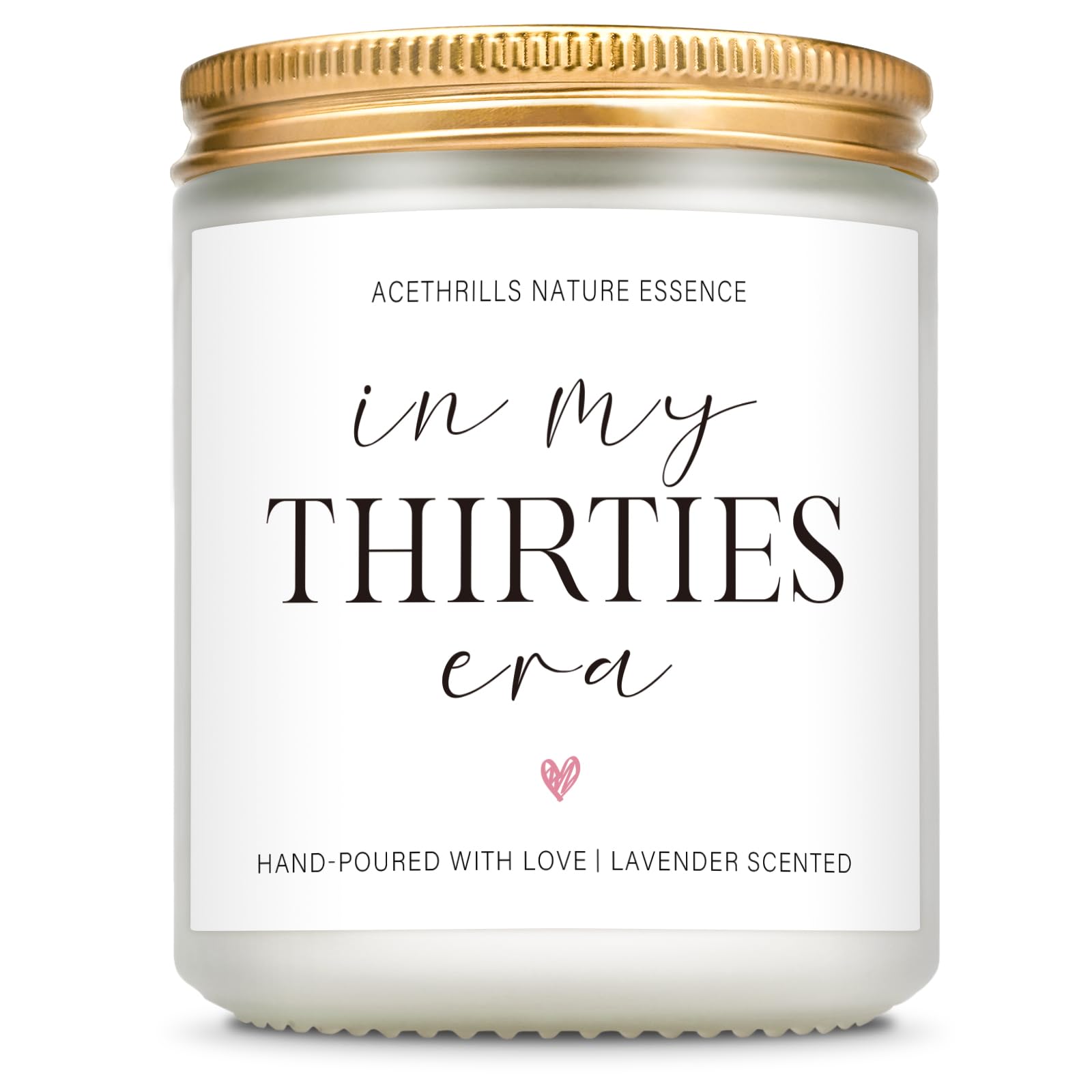 AceThrills 30Th Birthday Gifts for Women Men, Happy 30Th Birthday Decorations for Her Him - 7 Oz Lavender Scented Candles (in My