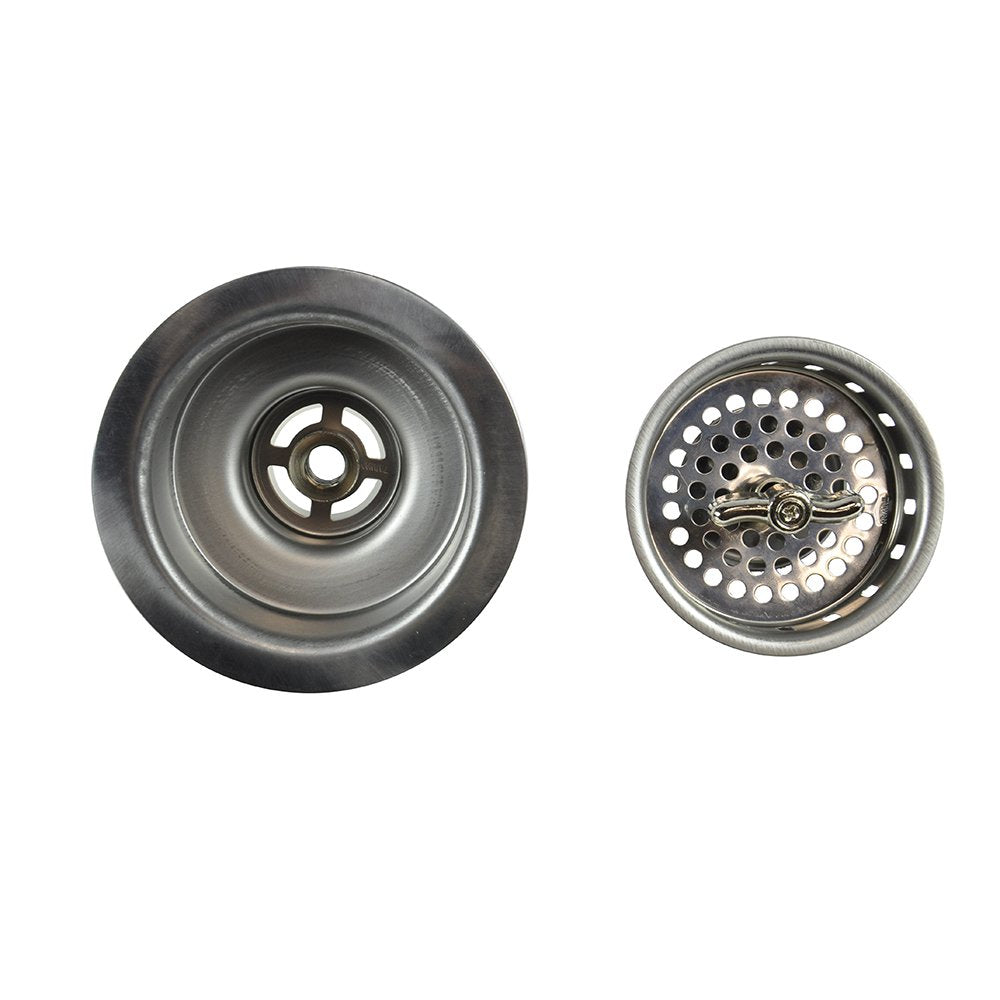 Danco Twist Tight Kitchen Sink Strainer Assembly, 3-1/2 Inch, Stainless Steel, 1-Pack (81077)