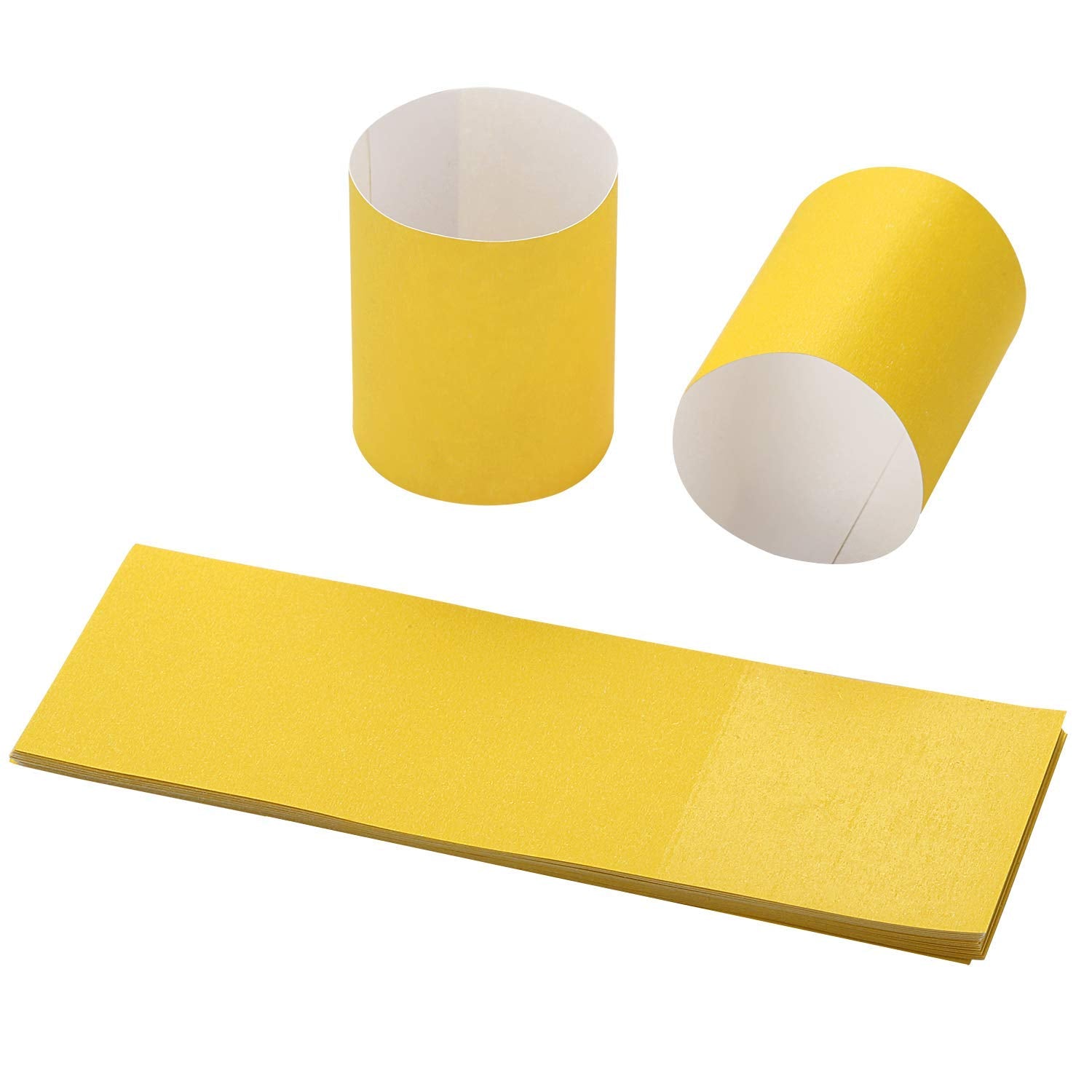 Gmark Paper Napkin Band Box Of 2500, Paper Napkin Rings Self Adhesive (Yellow) Gm1108