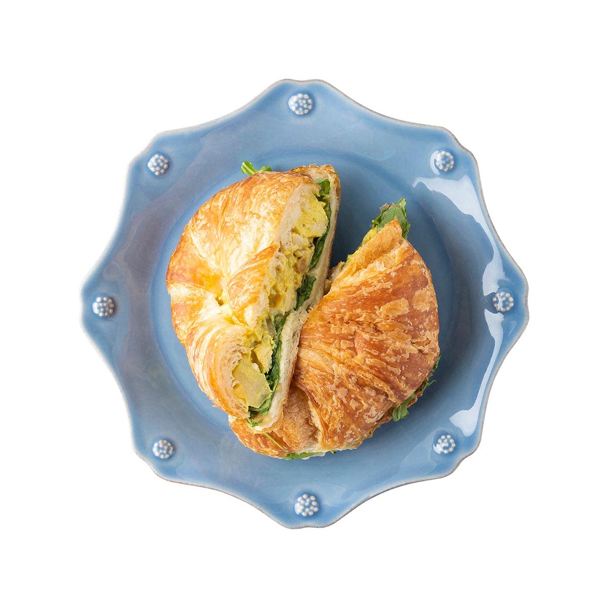 Juliska Berry & Thread Scallop Dessert Salad Plate - Chambray