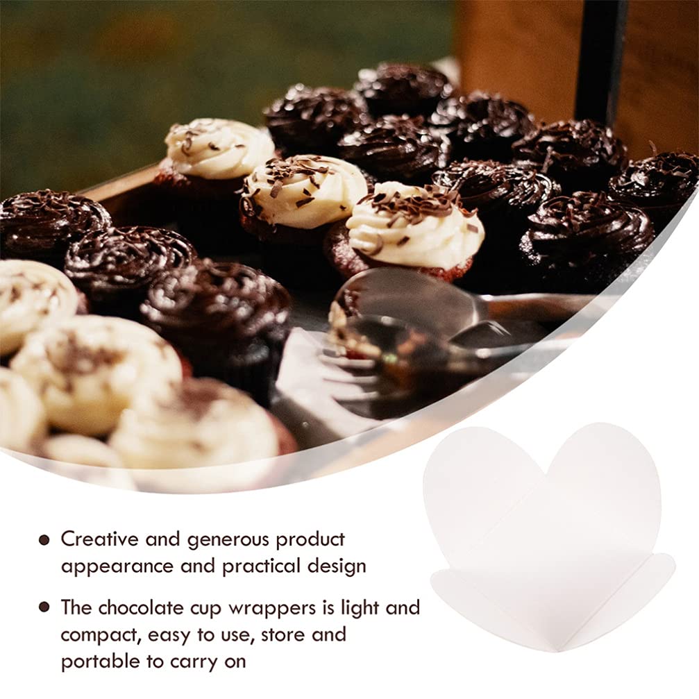 200Pcs Kraft Chocolate Paper Candy Cups Cupcake Liners Muffin Paper Liner Baking Cups For Cake Balls Cupcake Wedding Birthday Sh