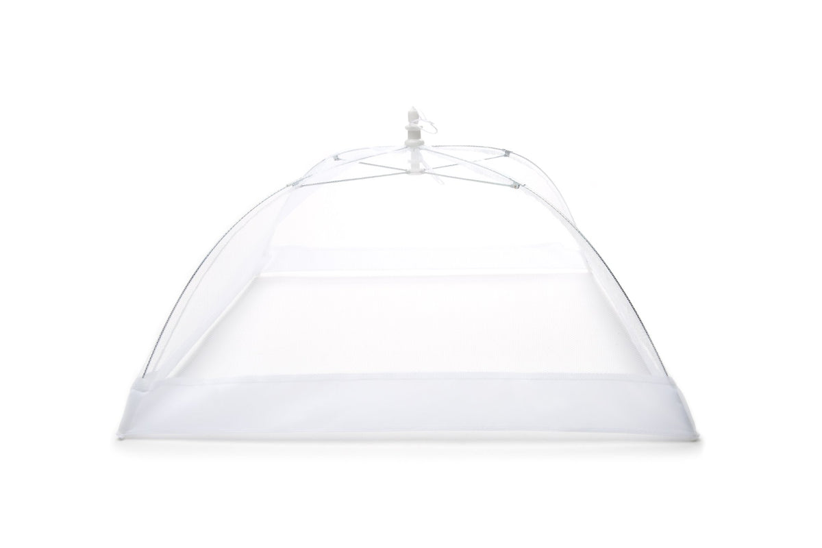 Fox Run Square Food Umbrella, Giant, 18'' Sq, White