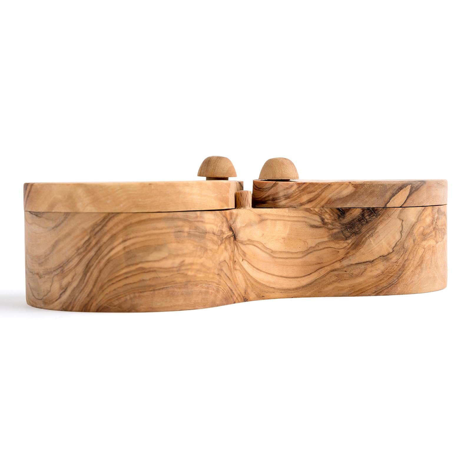 Berard Double Salt Keeper, Olive Wood