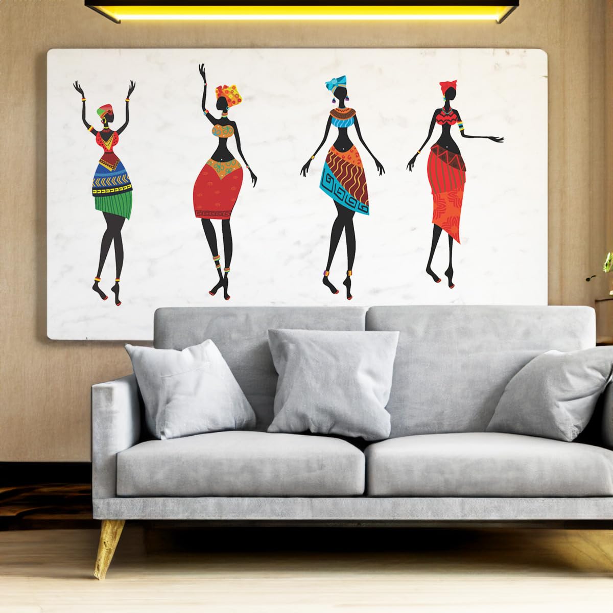 Decals Design Stickerskart Wall Stickers Colorful African Women (Wall ...
