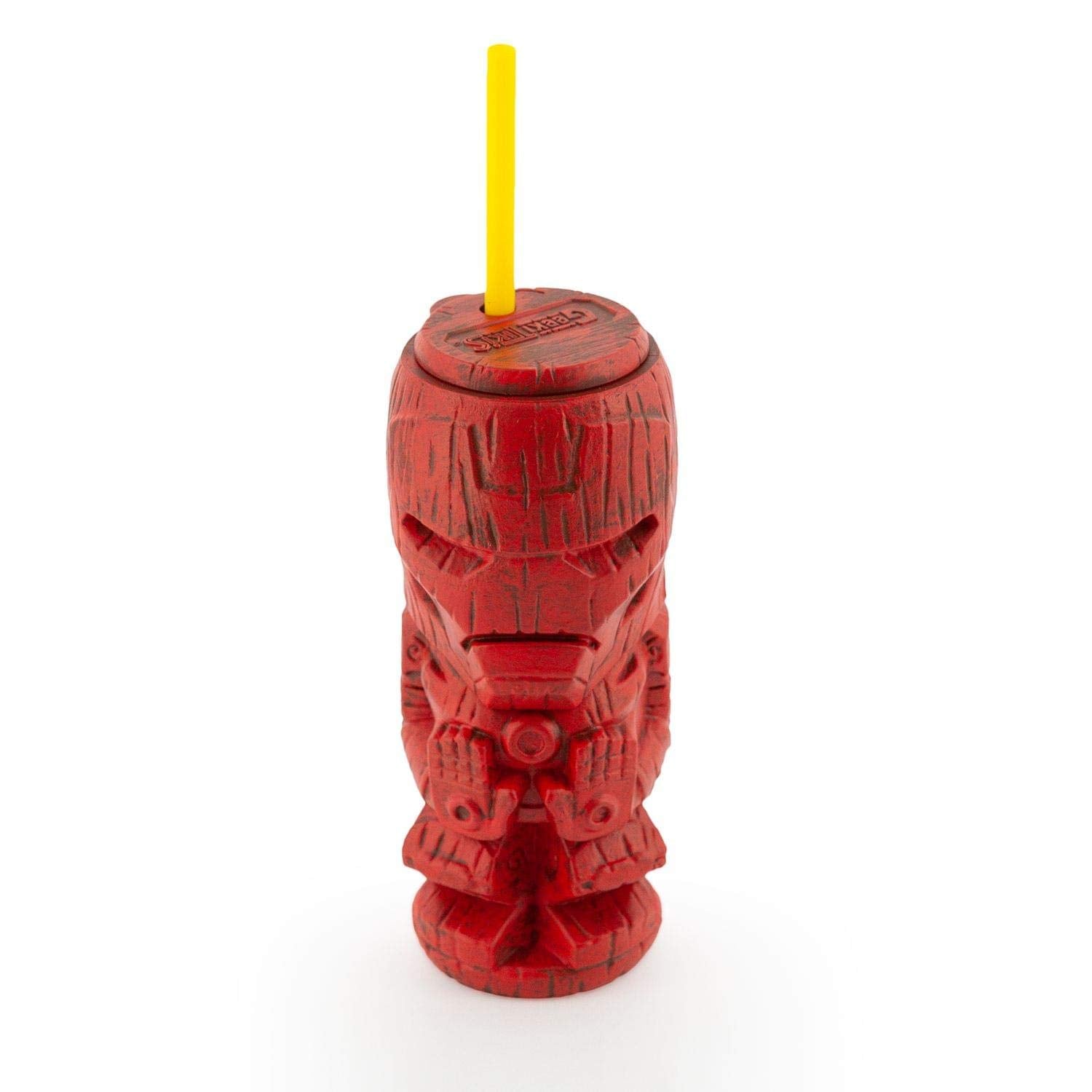 Iron Man Geeki Tikis Marvel Tumbler | Official Marvel Collectible Plastic Tiki Style Cup | Holds 22 Ounces