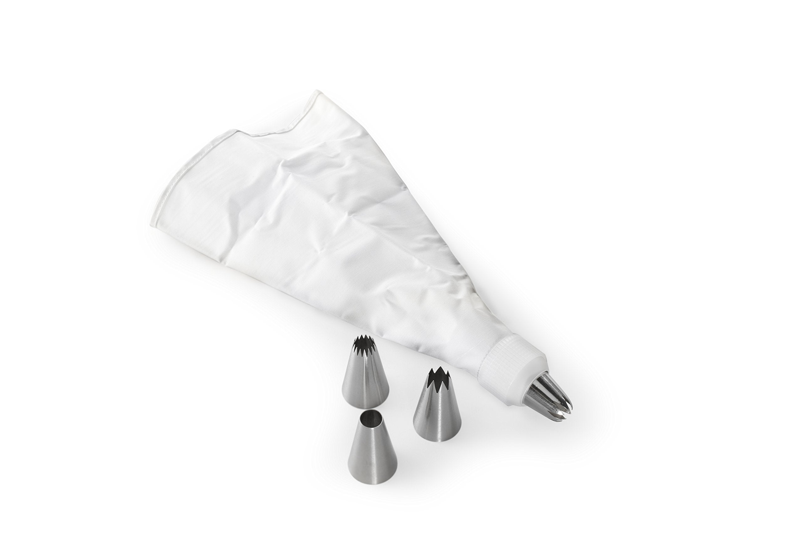 Nordic Ware 6-Piece Jumbo Decorating Tip Set, Metal