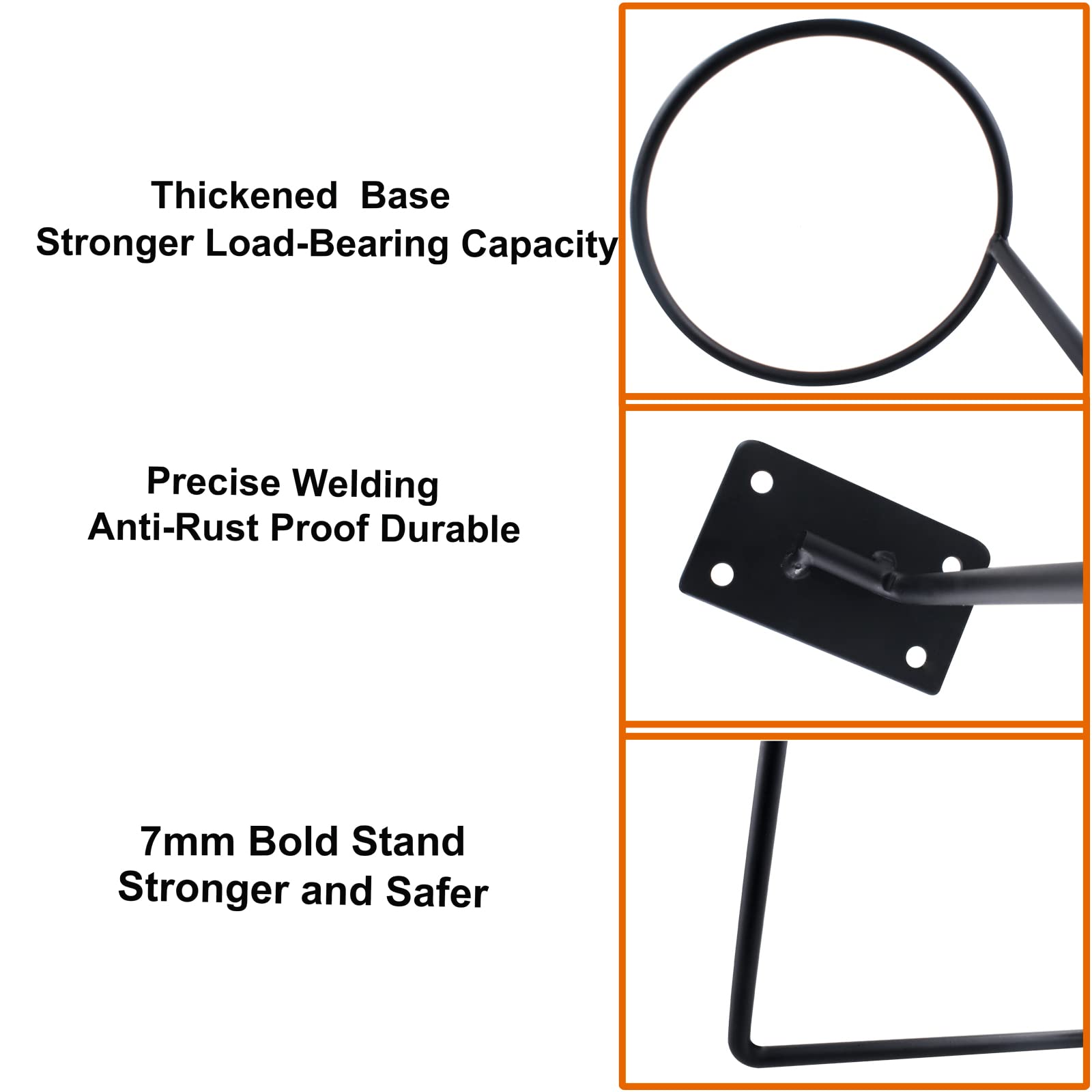 6 Packs Helmet Wall Mount Holder Motorcycle Helmet Stand Black Helmet Hangers Holders For Hats Caps Ball Holder Hanger Wall Moun