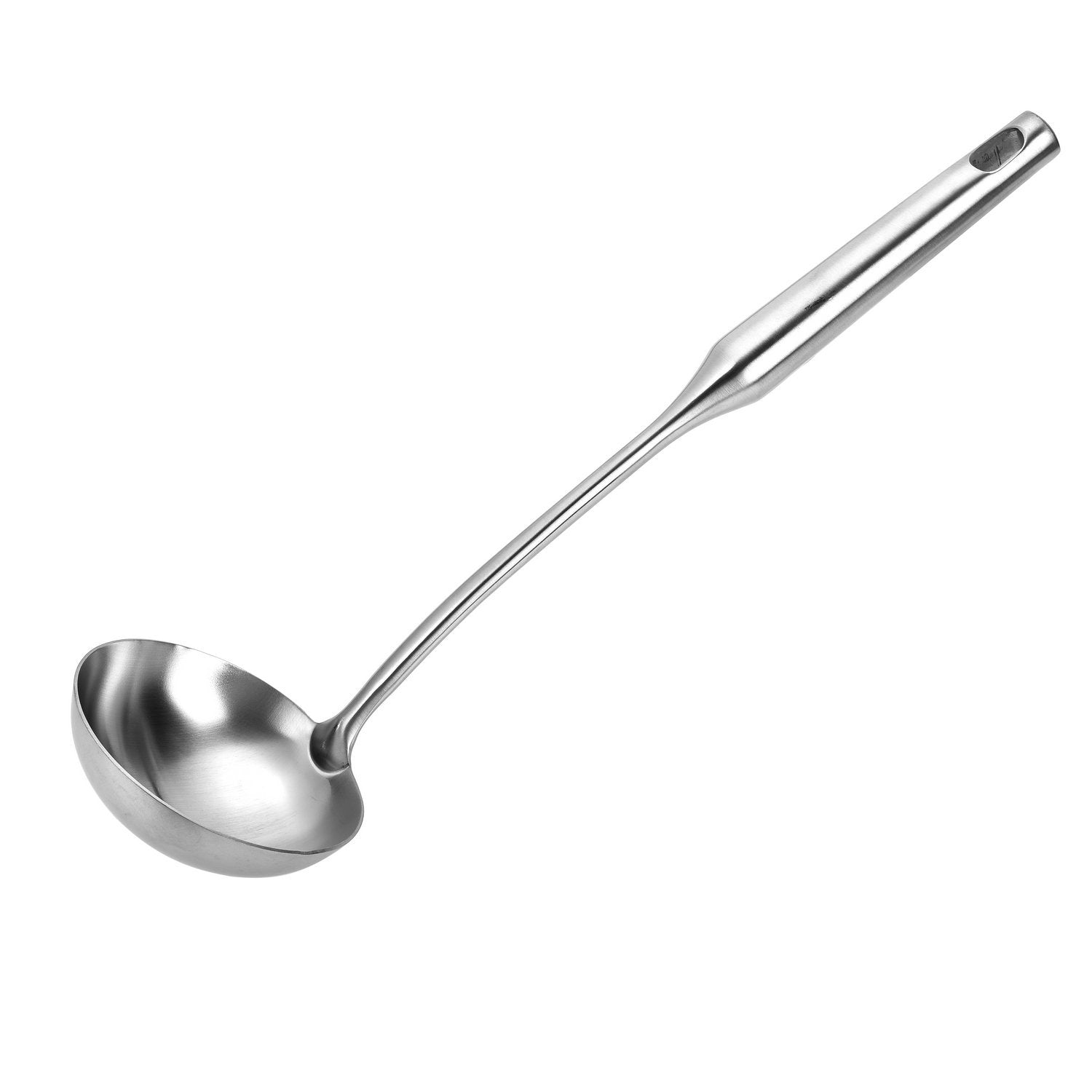 Tbwhl Metal Soup Ladle 304 Stainless Steel Gravy Sauce Ladle With Long Handle For Kitchen 13.4''