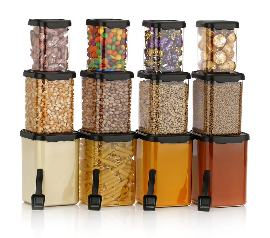 Flymore Airtight Containers Set For Kitchen Storage And Containers Box For Pantry Organization And Container For Kitchen Storage