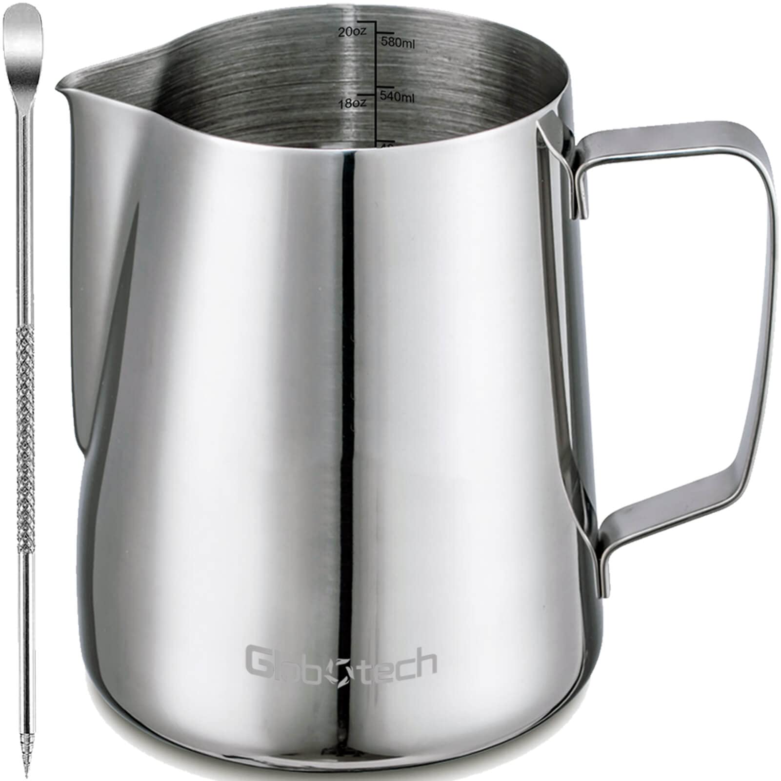 Stainless Steel Milk Frother Cup - Espresso Steaming Pitchers Coffee Foam Making Pitcher Latte Art Froth Cup Steaming Jug Cappuc