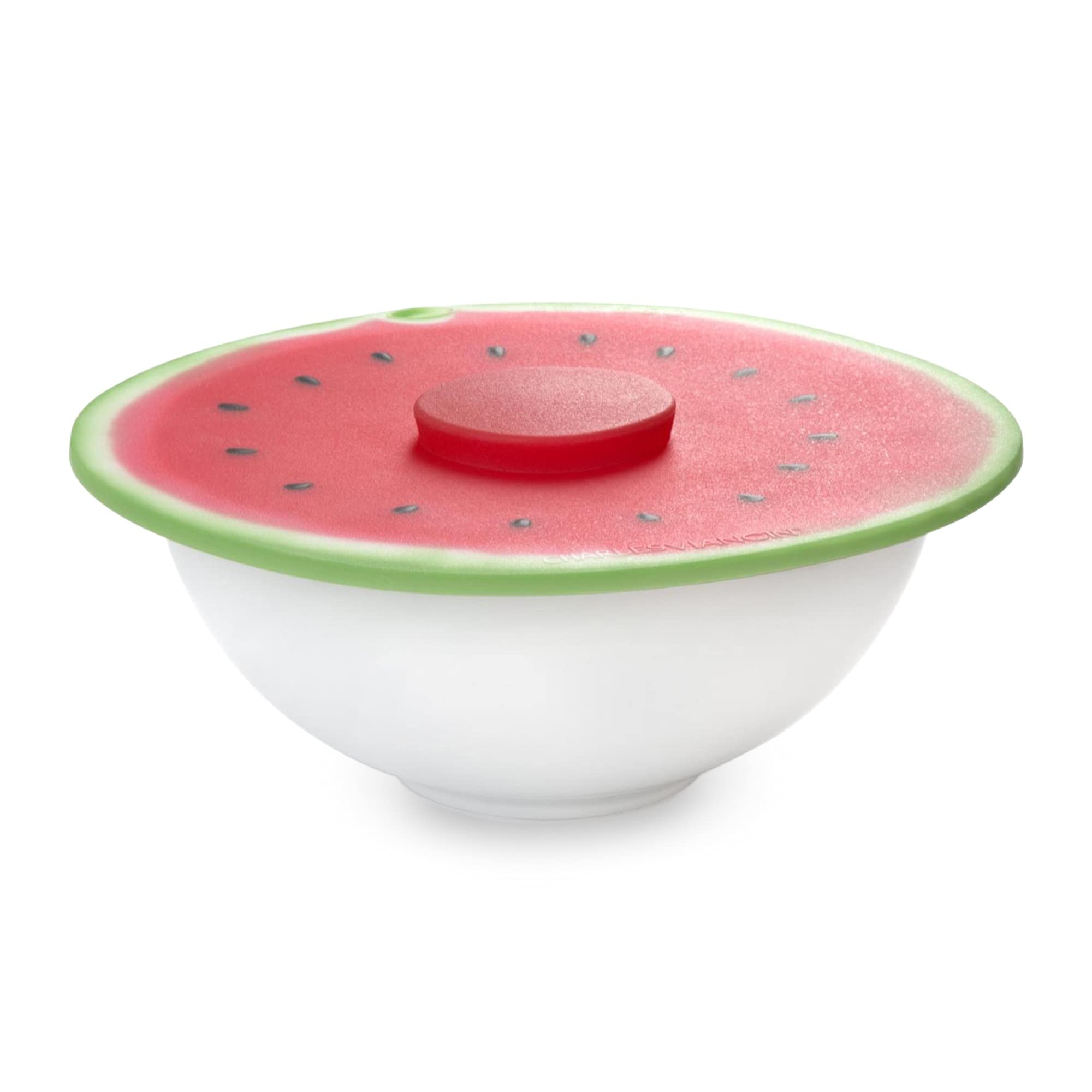 Charles Viancin - Watermelon Silicone Lid For Food Storage And Cooking - 9''/23Cm - Airtight Seal On Any Smooth Rim Surface - Bp