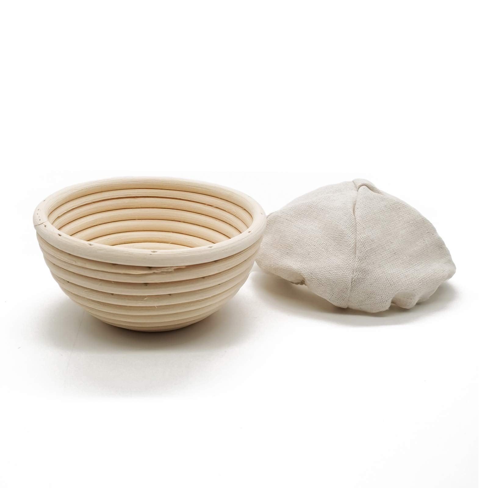 Banneton Bread Proofing Basket Set - Mini Small Sourdough Dough Rising Fermentation Proofing Bowls Box (Round5In-4Pack)