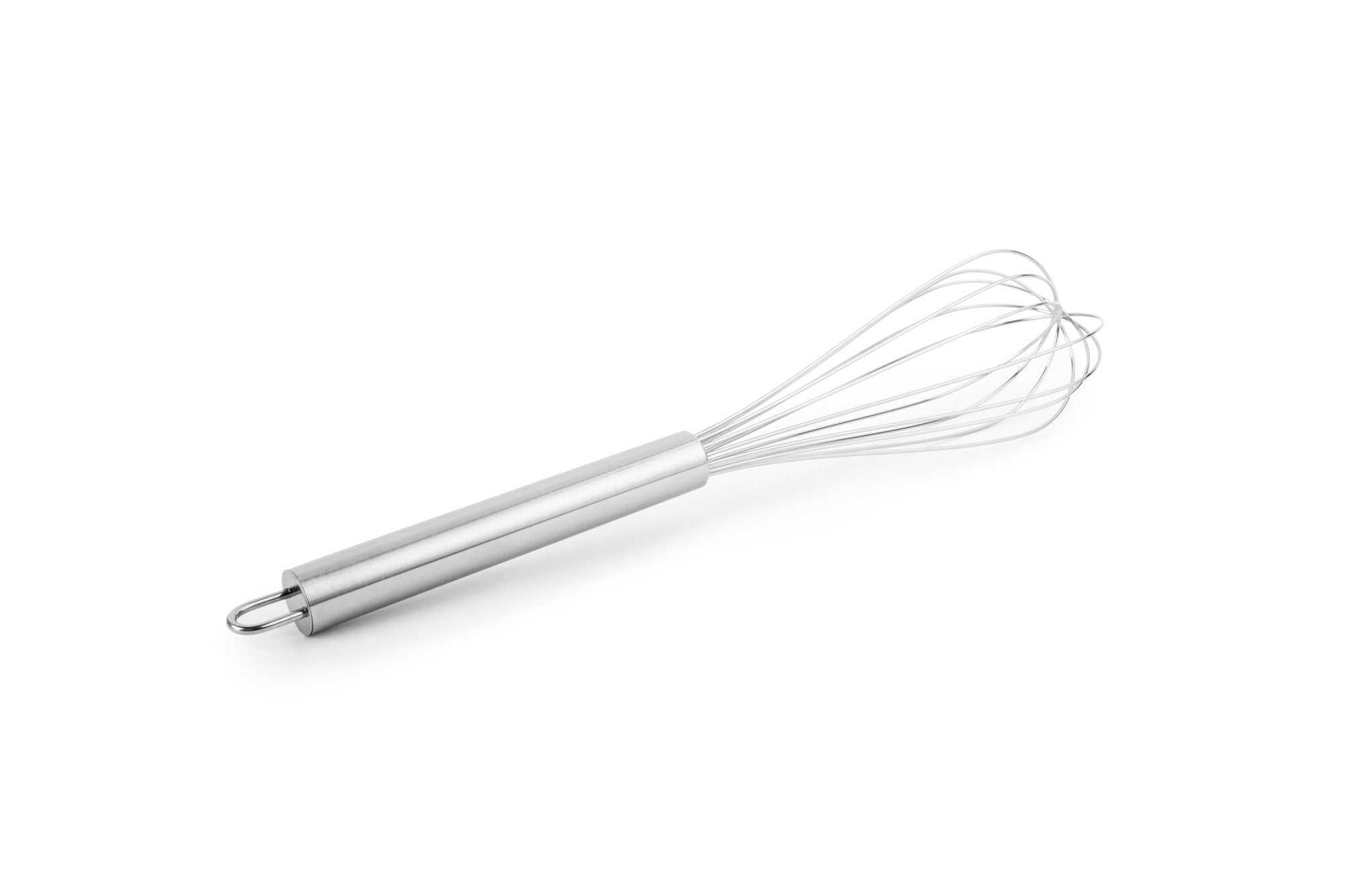 Fox Run 5825 Stainless Steel With Solid Handle Whisk, 12-Inch, Silver