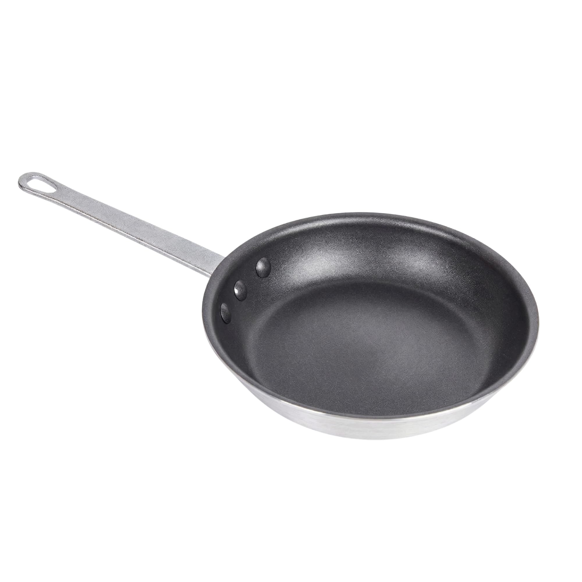 Restaurantware-Met Lux 8 Inch Fry Pans, Set Of 6 No-Stick Frying Pans - Induction-Ready, Triple-Riveted, Black Aluminum Cooking 