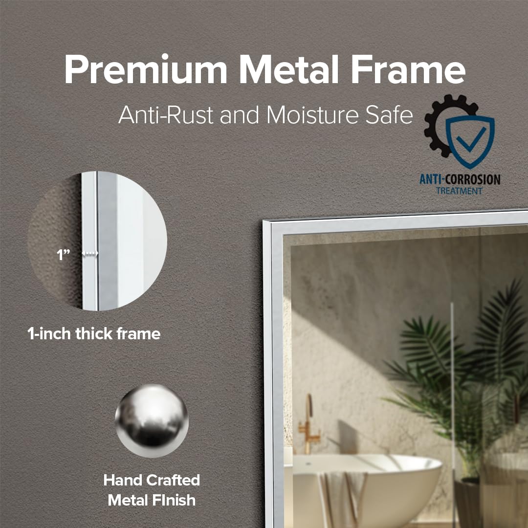 Gatco 1823 Flush Mount Mirror  25'' H x 20.5'' W  Chrome
