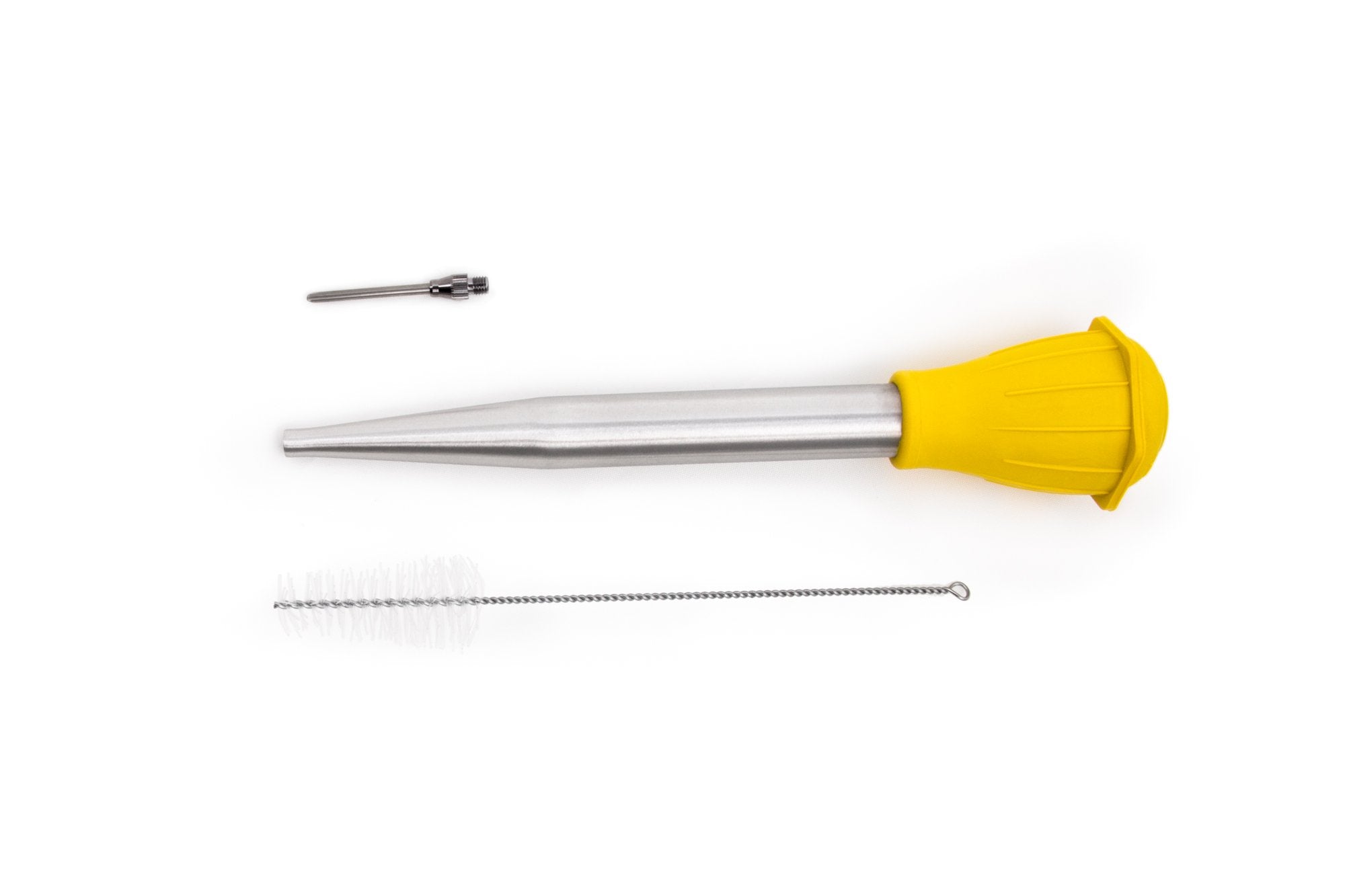 Fox Run Injector And Cleaning Brush Turkey Baster, 2 X 4.75 X 14.25 Inches, Stainless Steel
