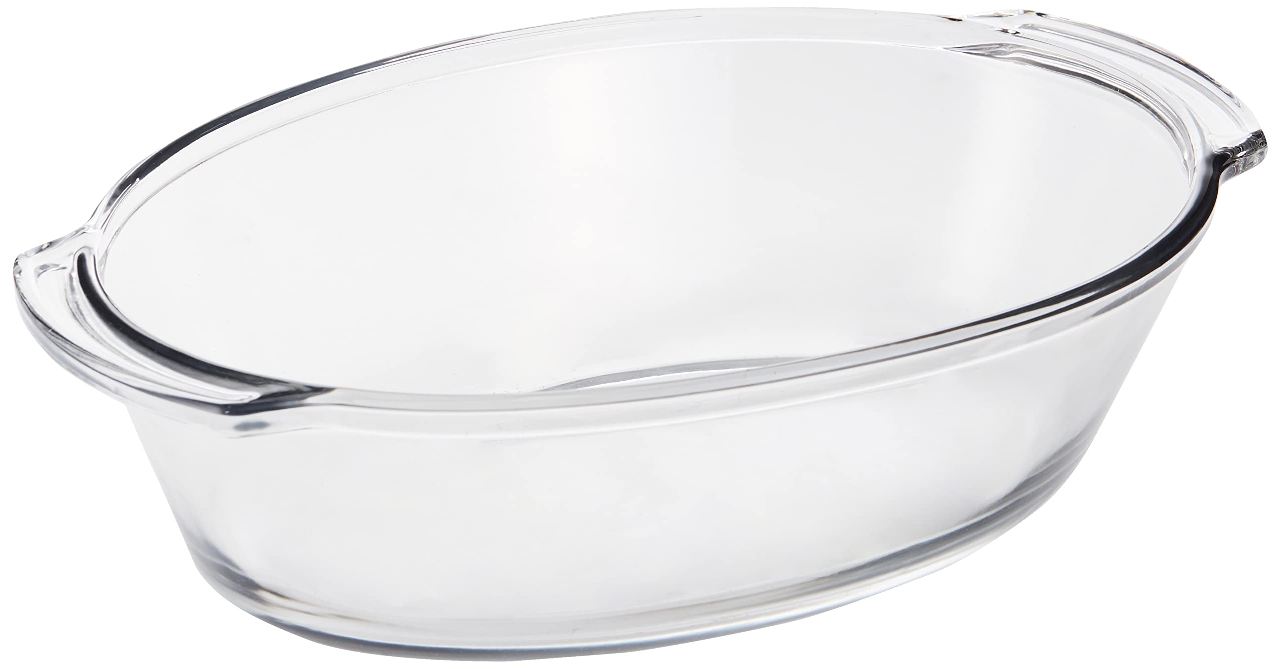 Anchor Hocking Oven Basics 4Quart Oval Roaster Baking Dish, Crystal, Set of 1