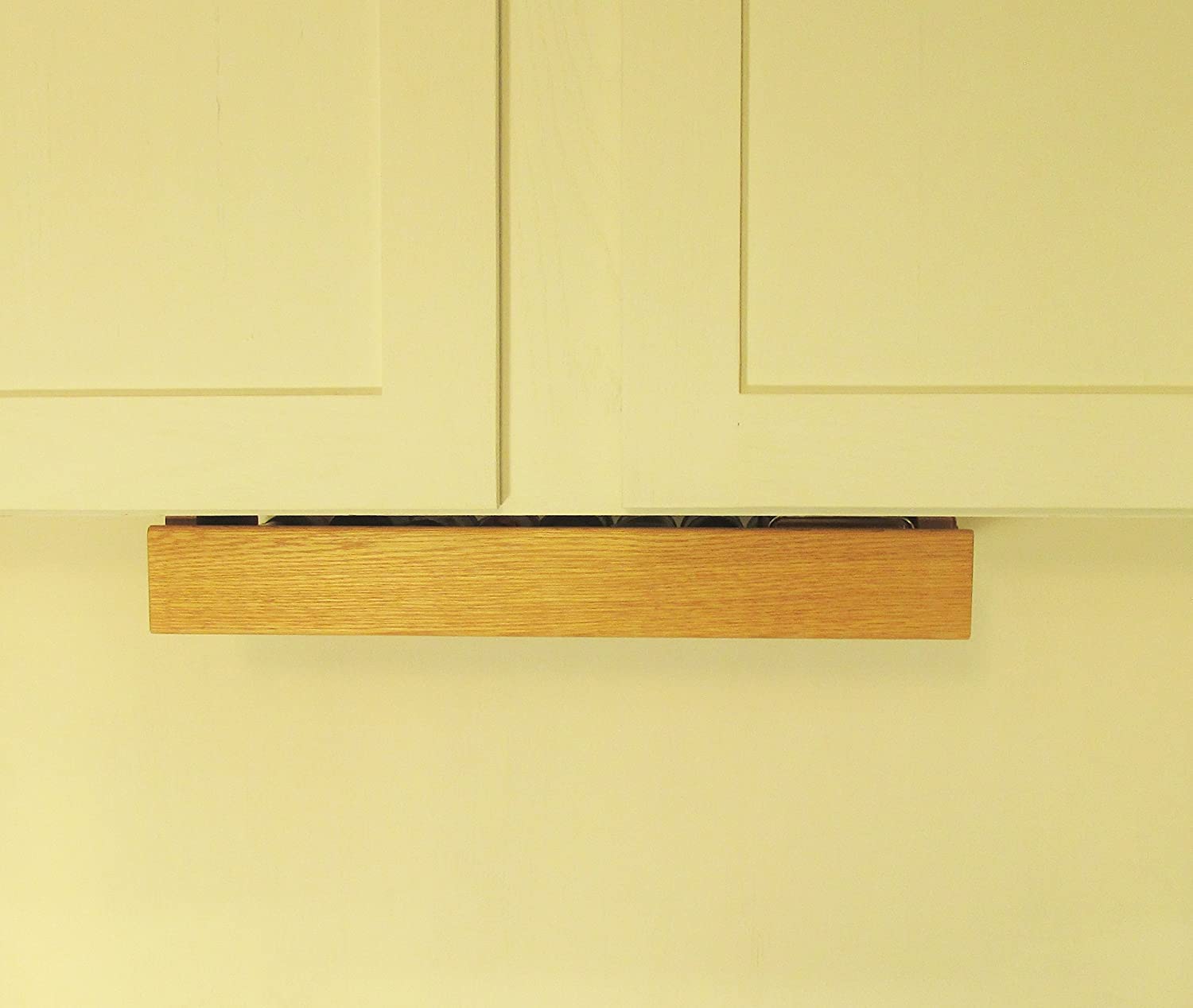 Makimoo Kitchen Spice Rack - Handmade Hardwood, Holds 16 Large Containers, 19.5" Wide, Colonial Maple, Model MK1021