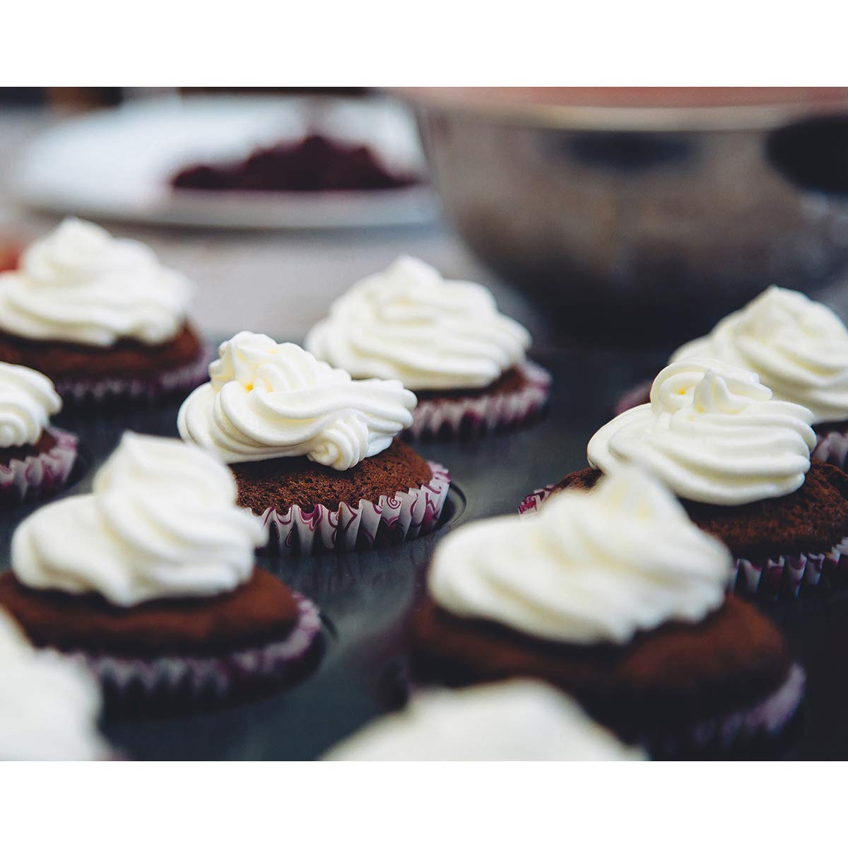 Twscvc 12 Cups Muffin And Cupcake Pan, Nonstick Brownie Cake Pan, Carbon Steel Bakeware For Oven Baking Gray