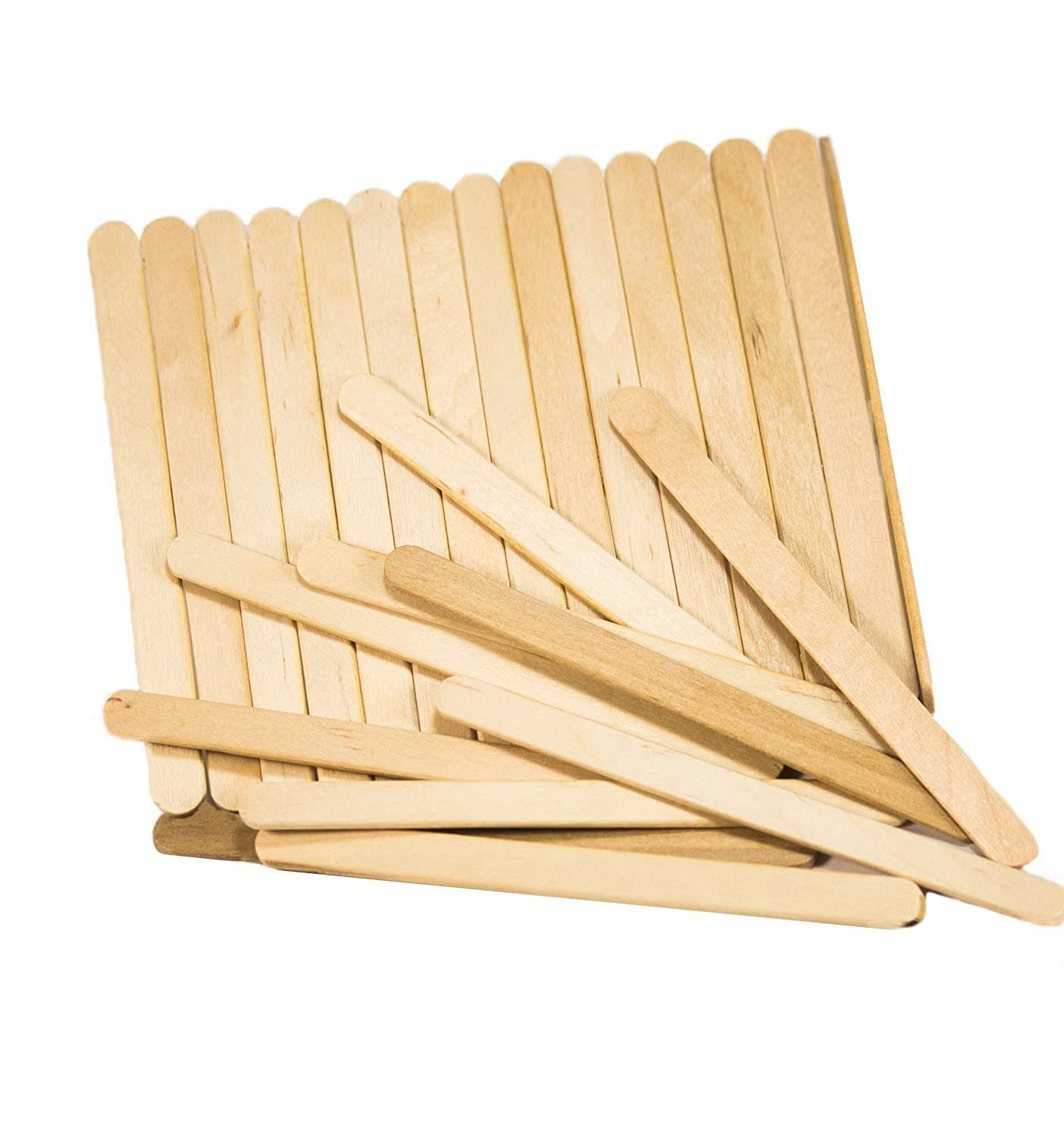 Perfectware Wooden Craft Sticks, 4.5 Inch, 3000 Count, for Salon Waxing, Ice Cream, School Projects, Hair Removal, Art Supplies,