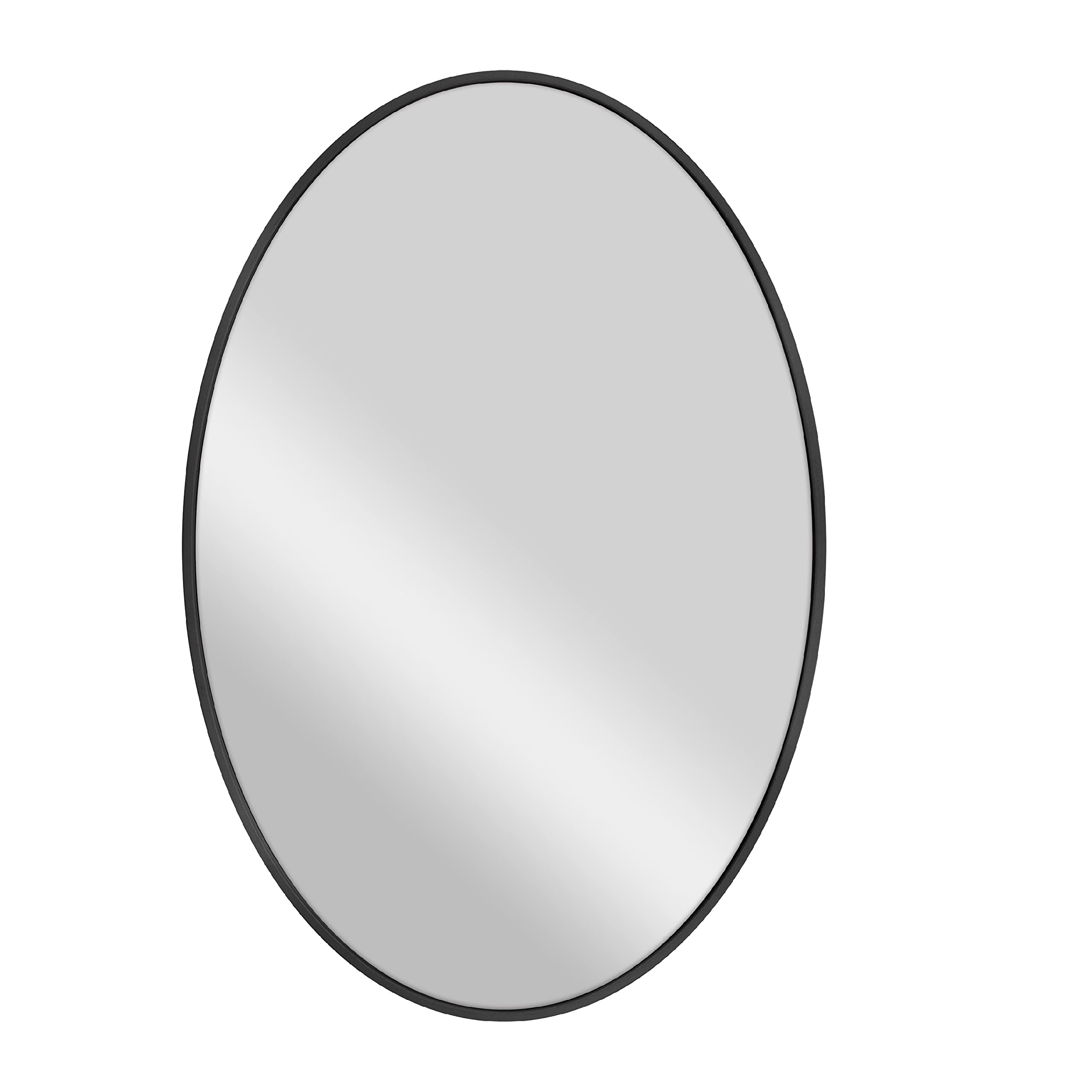 MCS Master & Co. Modern Metal Large Wall Mirror, Minimalist Home Decor Oval Mirror for Living Room, Bedroom, or Bathroom, 21 by 