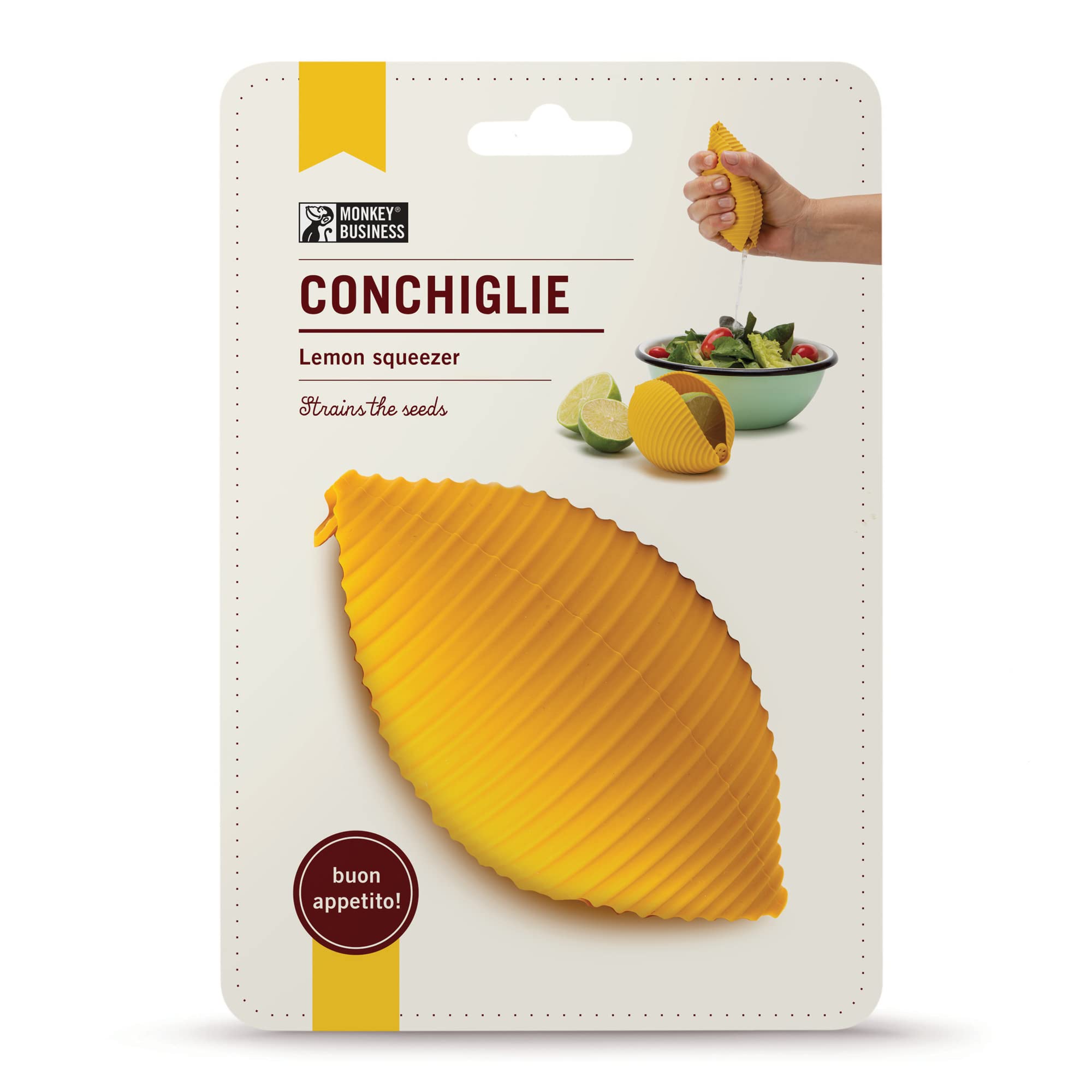 Monkey Business Silicone Lemon Squeezer, Pasta Shaped Juicer Hand Press, Handheld Manual Lemon Juicer And Lime Squeezer, Conchig