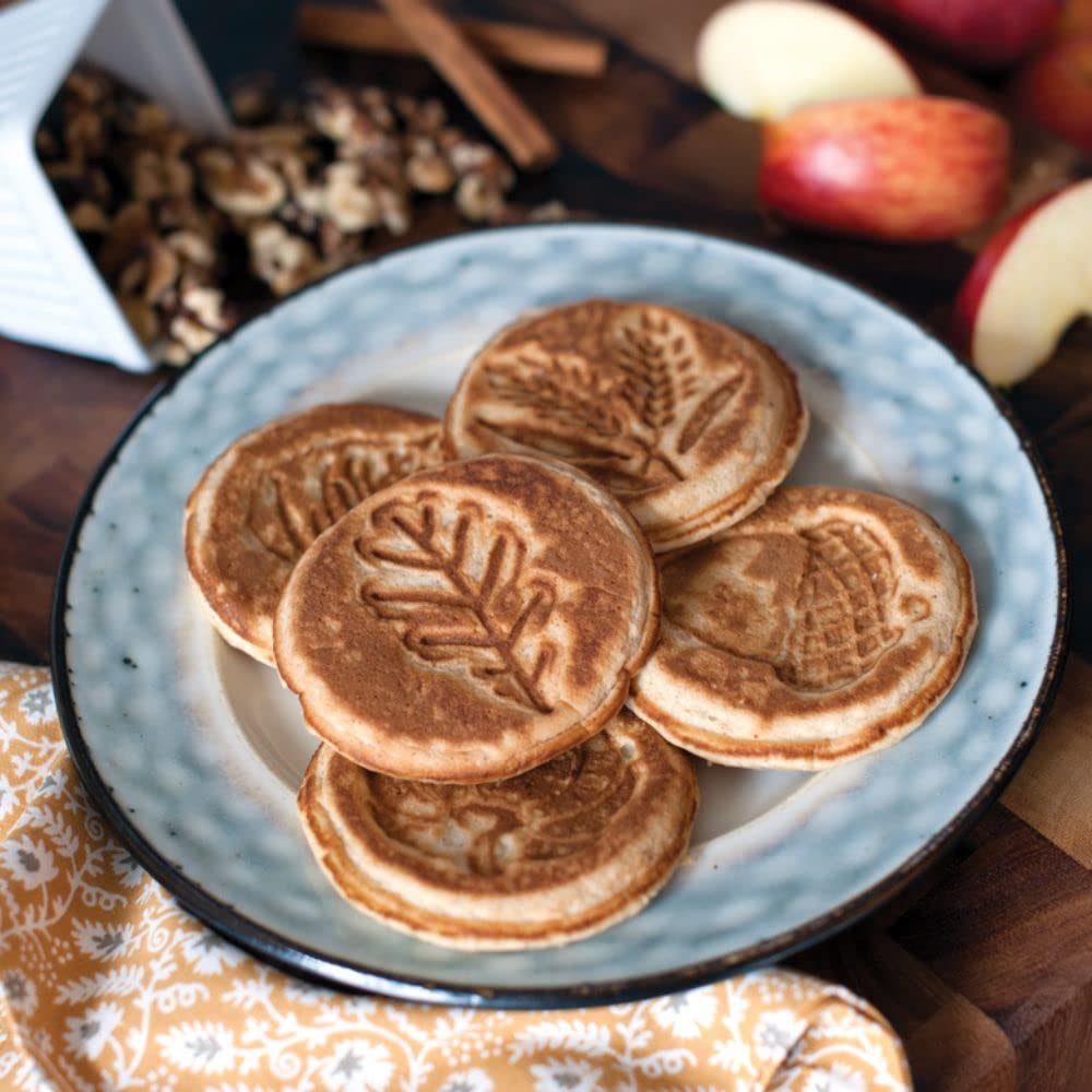 Nordic Ware Autumn Leaves Pancake Pan, Black