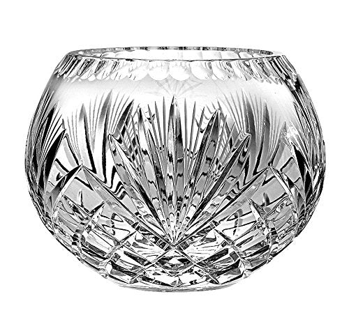 Barski European Hand Cut Majestic Crystal Rose Bowl, 8 D
