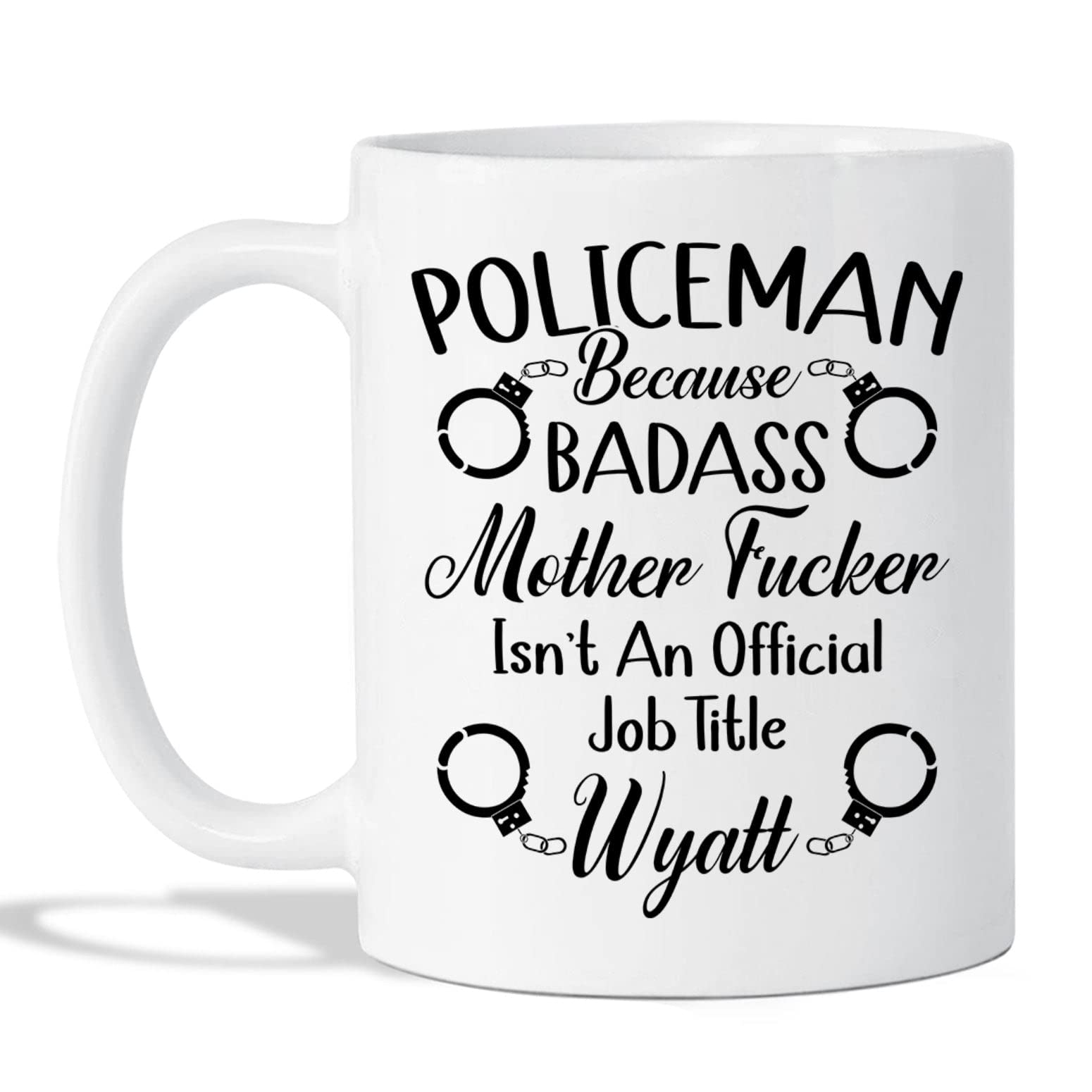 Custom Policeman Mug, Gifts For Police Officer, Policeman Job Title Mug, Police Officer Coffee Mug, Police Mug, Cop Coffee Cup,
