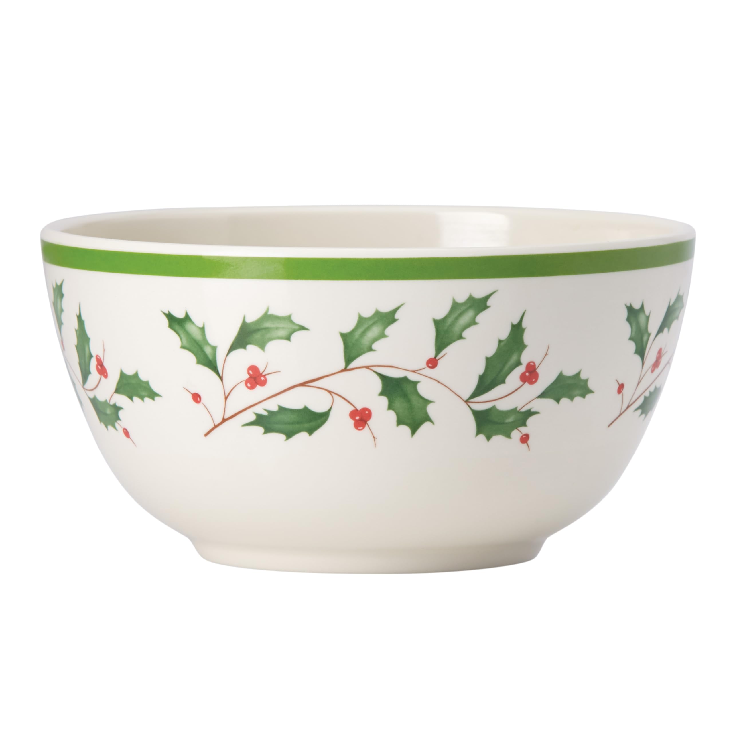 Lenox 870016 Holiday Melamine 4-Piece All-Purpose Bowl Set, Christmas Dinnerware, Hosting