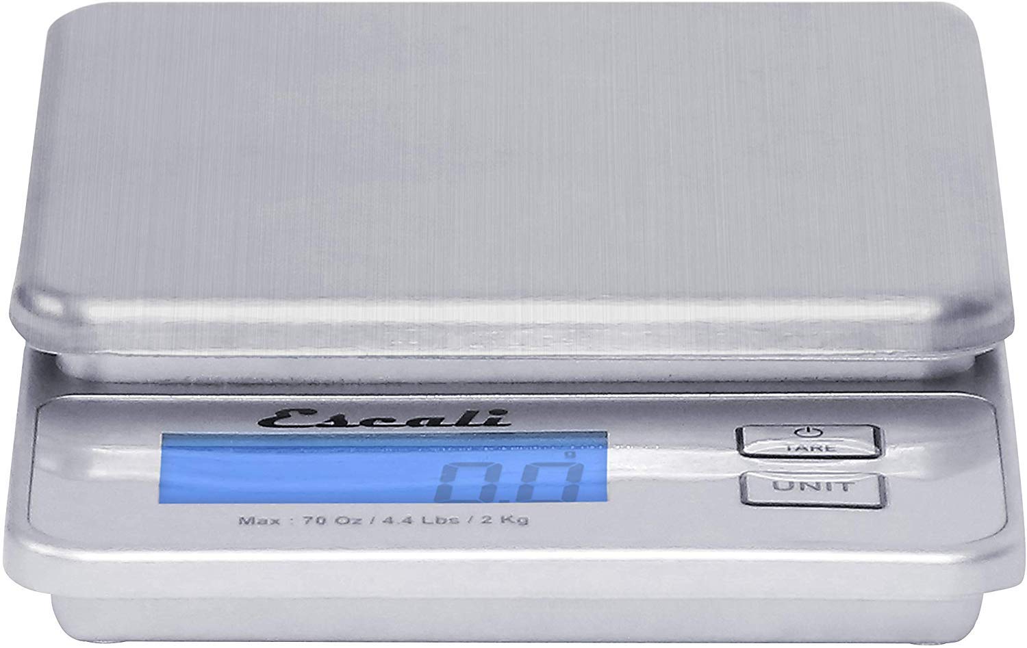 Escali Vera Pr2000S Compact High Precision Kitchen/Baking/Herb Scale, Measures Liquid And Dry Ingredients, Lcd Digital Display,