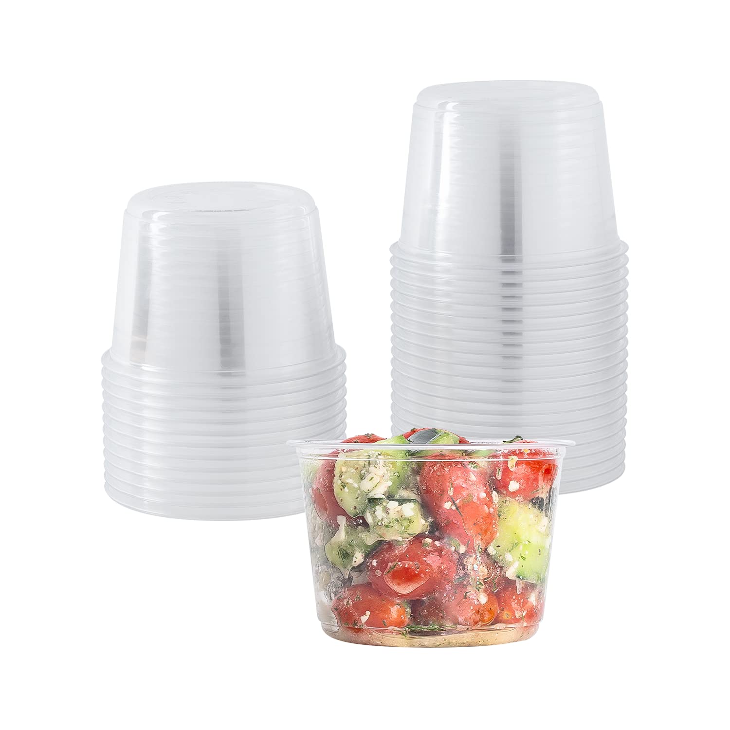 Karat 16oz PET Round Deli Container (117mm), FP-DC16-PET - 500 ct
