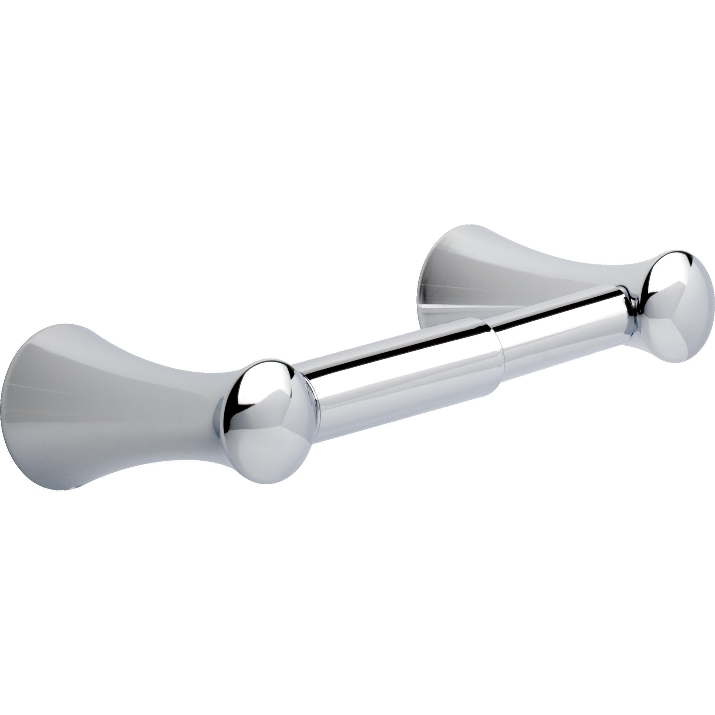 DELTA FAUCET D73850 Lahara Wall Mount Spring-Loaded Toilet Paper Holder Bath Hardware Accessory in Polished Chrome