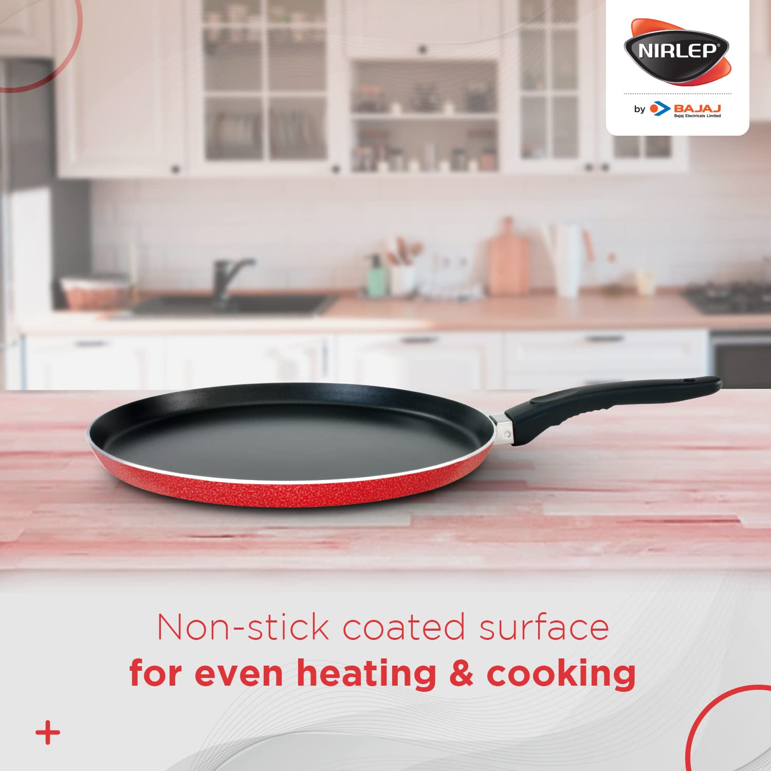 Nirlep Sakhi Flat Tawa, 260 Mm / Model-Sft 26 (Aluminum)