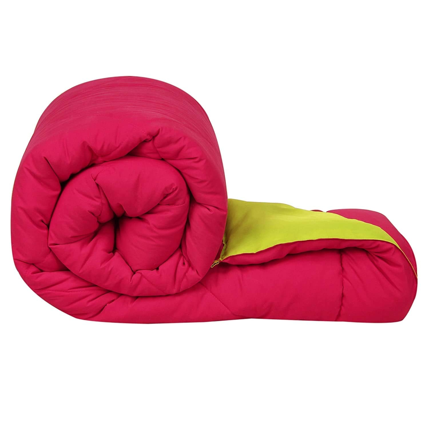 Svt Microfiber 200Tc Comforter (Double Bed_Pink & Green)